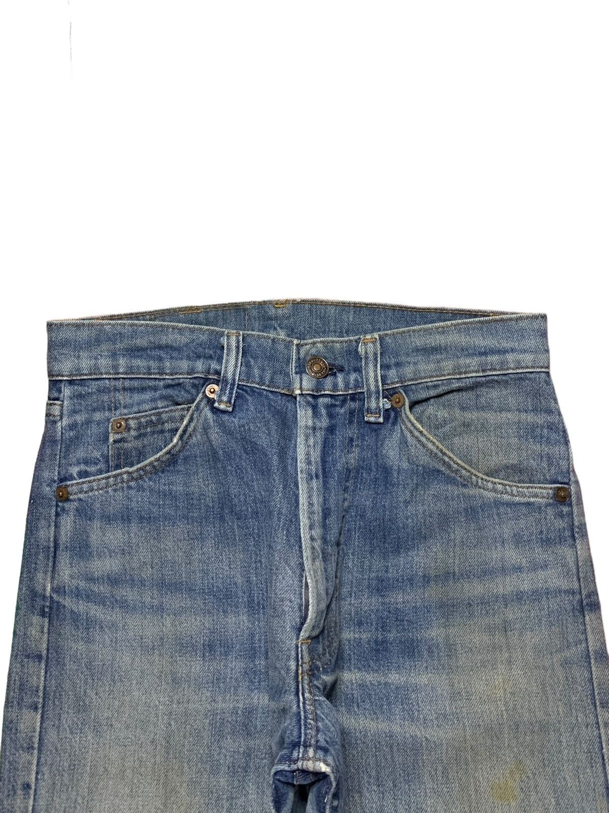 Levi's Vintage 70s Levis 505 Orange Tab Mud Wash Jeans Button #8 Size 28" / US 6 / IT 42 - 5 Thumbnail