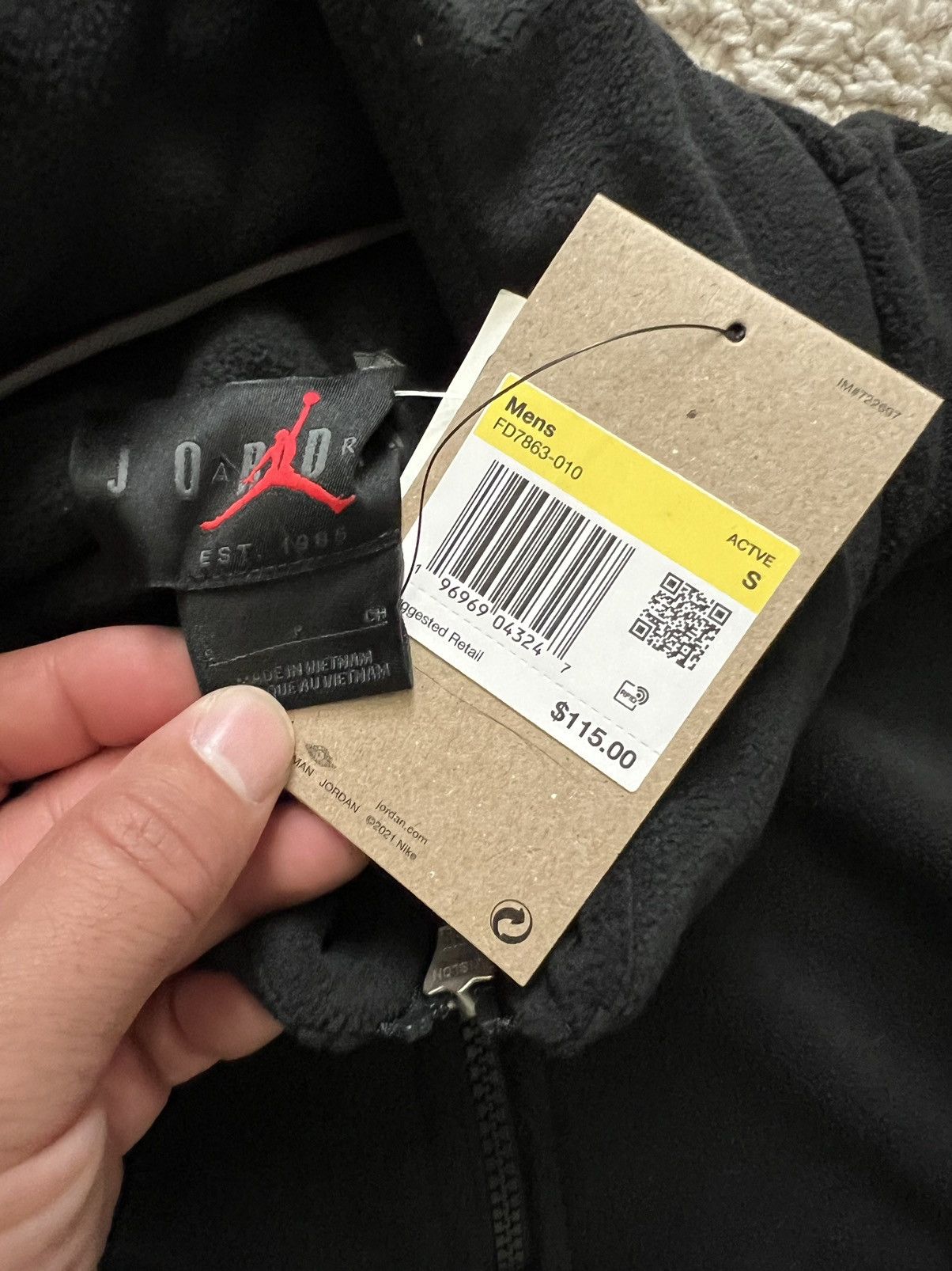 Jordan Brand Jordan Essentials Winterized Fleece Jacket Half-Zip Size US S / EU 44-46 / 1 - 6 Thumbnail