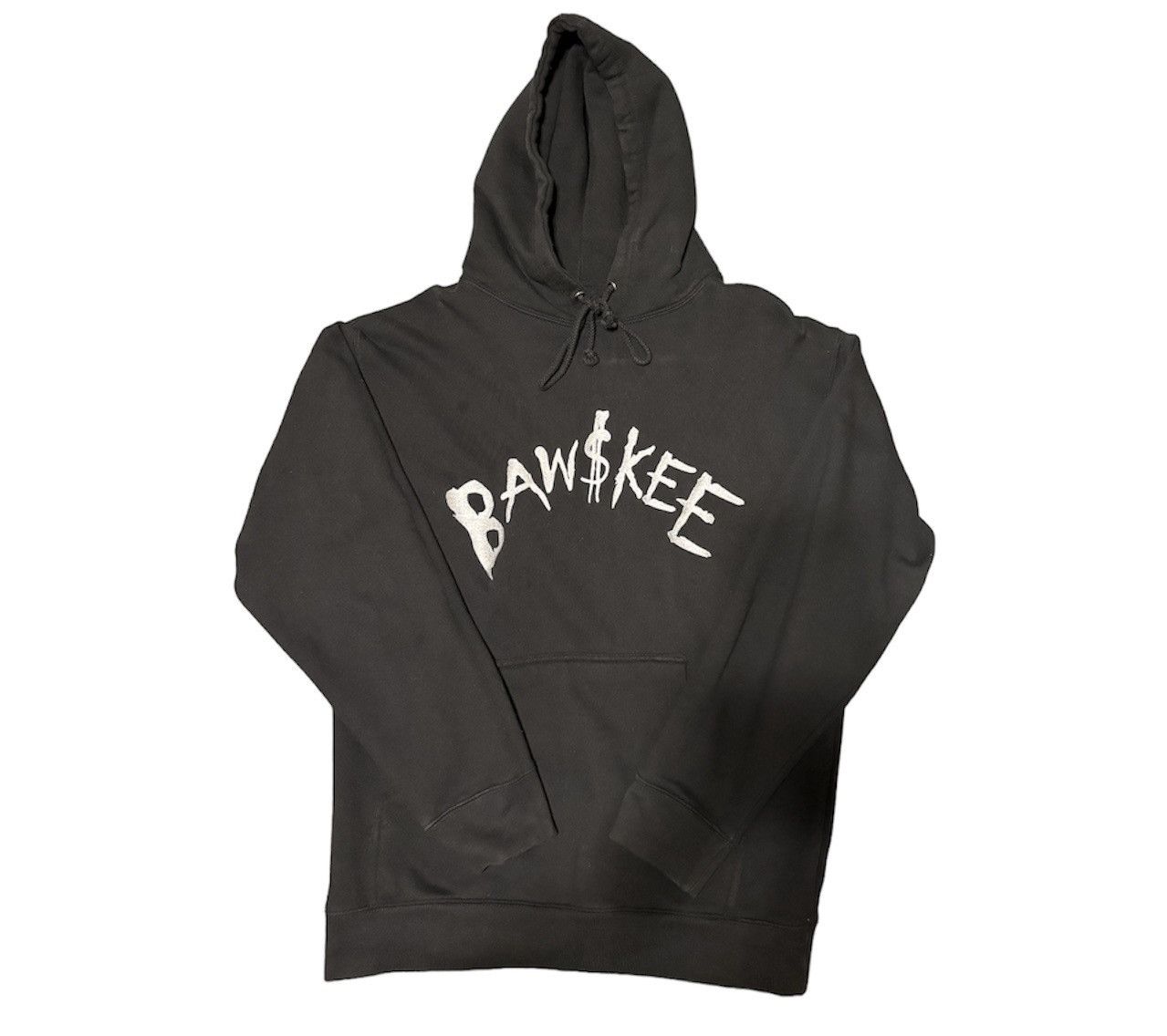 image of Vintage Comethazine Bawskee Embroidered Hoodie in Black, Men's (Size Medium)