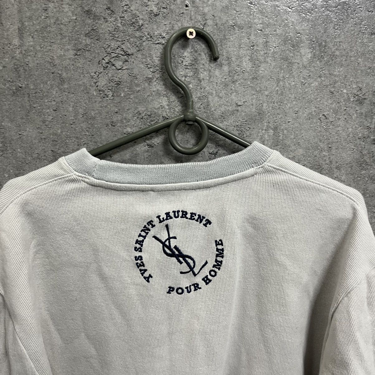 Yves Saint Laurent Vintage Yves Saint Laurent Sweatshirt YSL Double Big Logo Size US XL / EU 56 / 4 - 7 Thumbnail