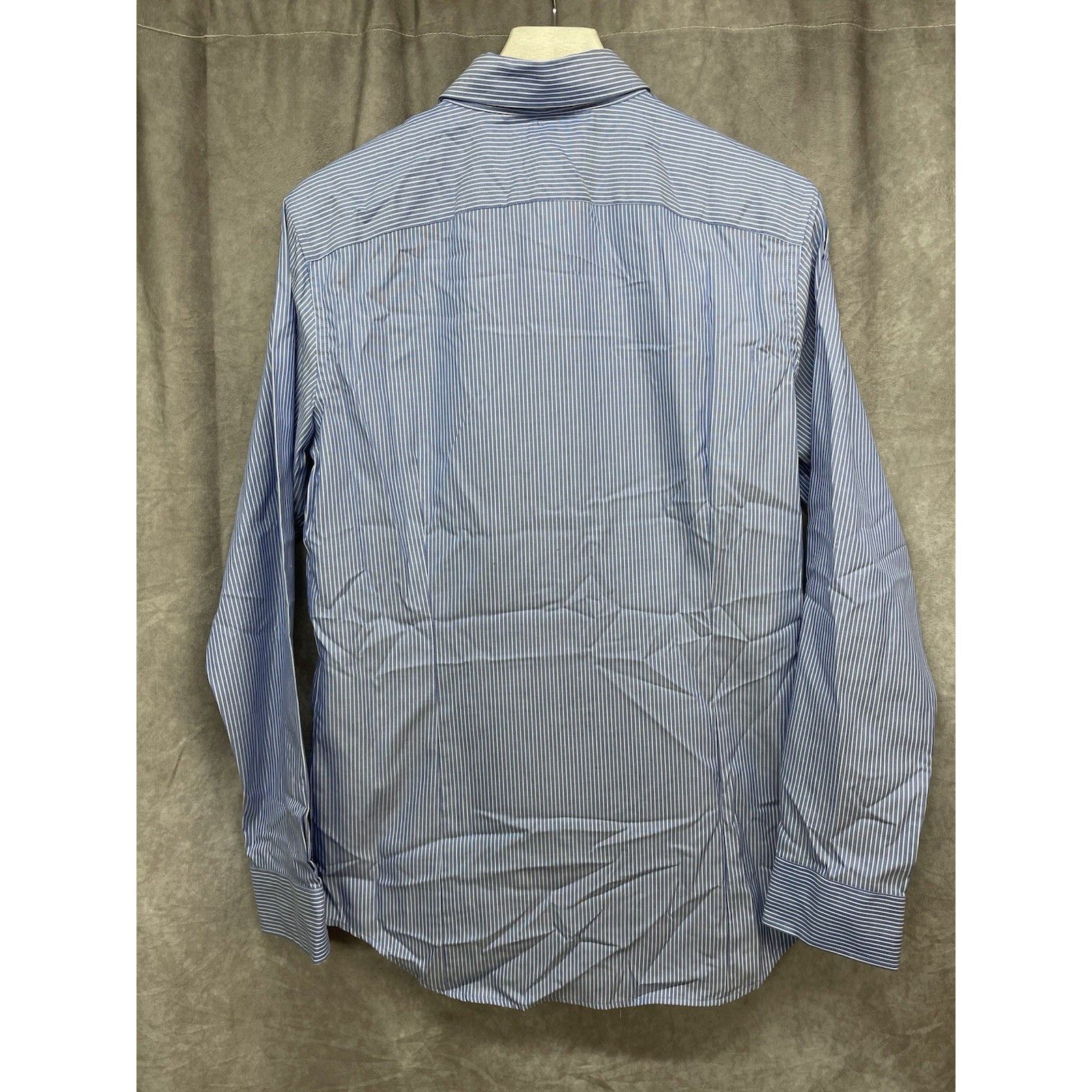 Banana Republic Banana Republic Men's M Grant Fit 120s Supima Cotton Blue Pi Size US M / EU 48-50 / 2 - 5 Thumbnail