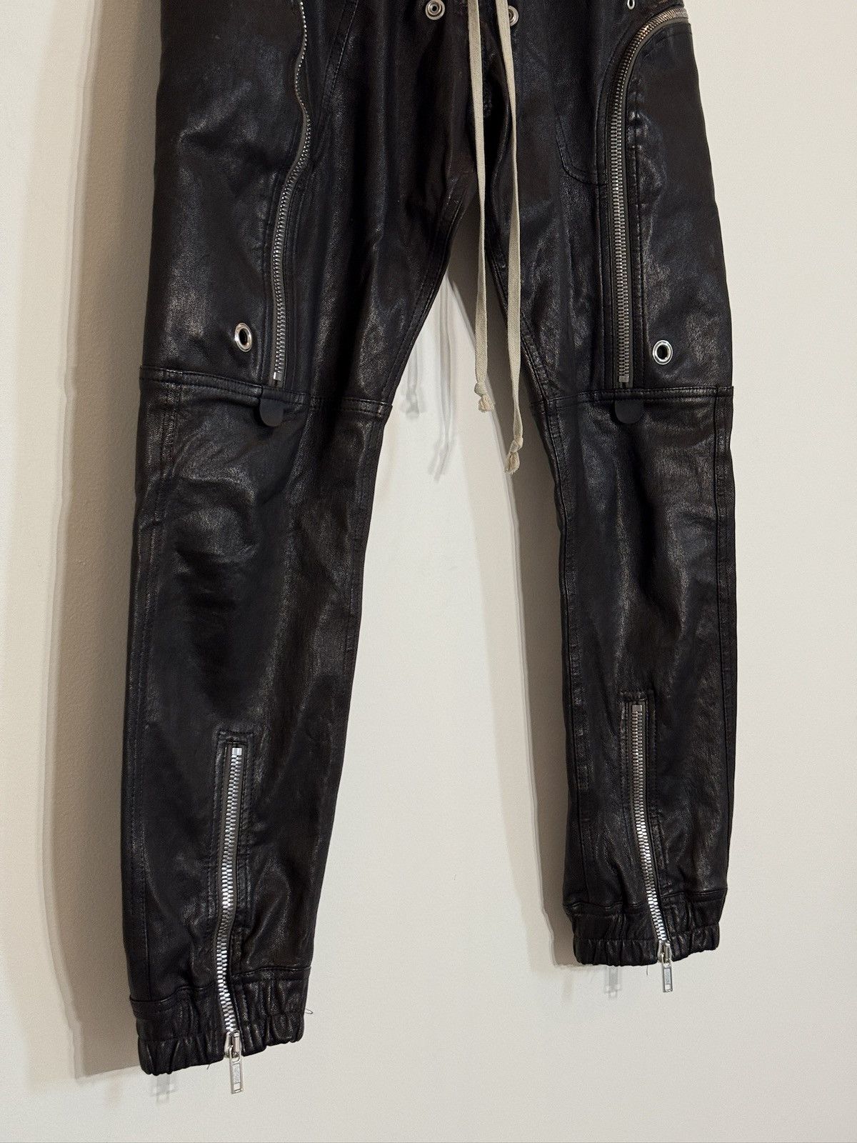 Rick Owens Rick Owens Leather Bauhaus Pants Size US 34 / EU 50 - 4 Thumbnail