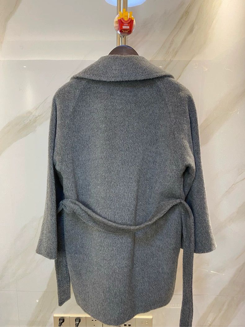 Max Mara Max Mara Cashmere Solid Grey Strap Coat Size S / US 4 / IT 40 - 4 Thumbnail
