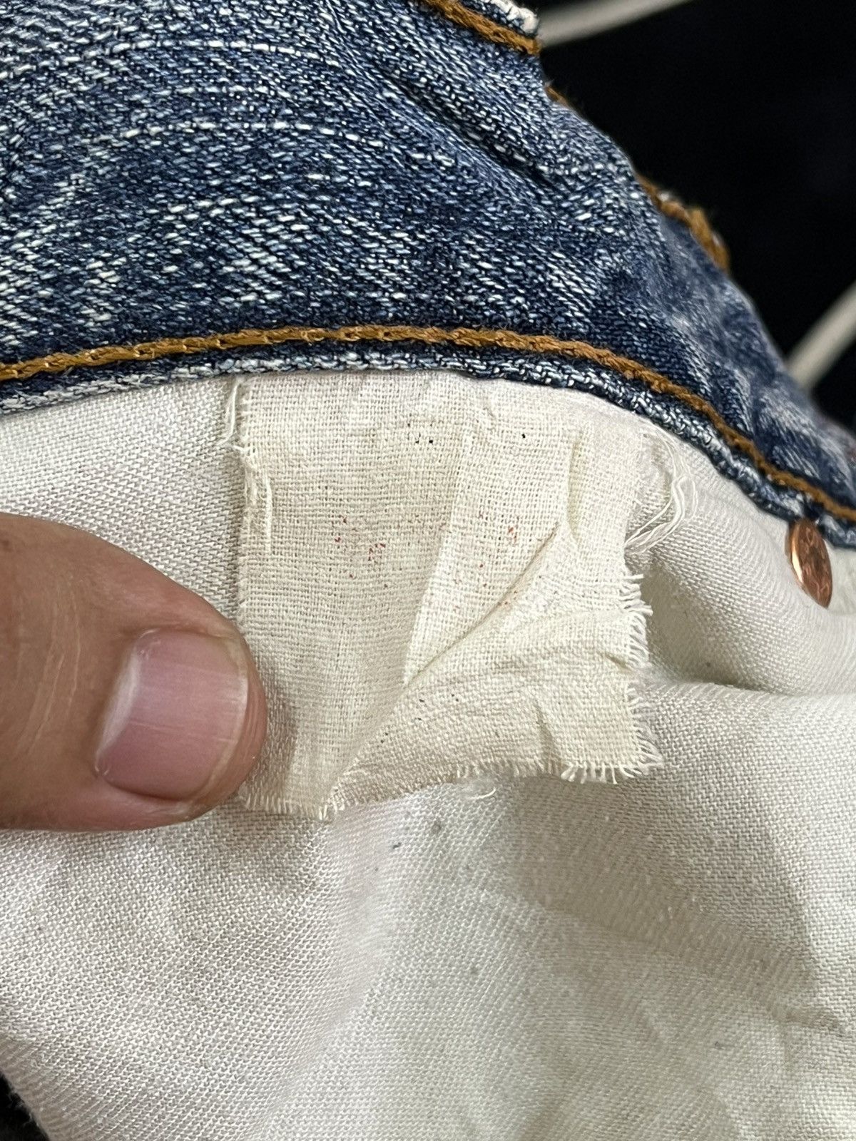 LVC × Levi's × Levi's Vintage Clothing Vintage Levi’s 503 Ripped Paint Splatter Distressed Denim Size US 32 / EU 48 - 10 Thumbnail