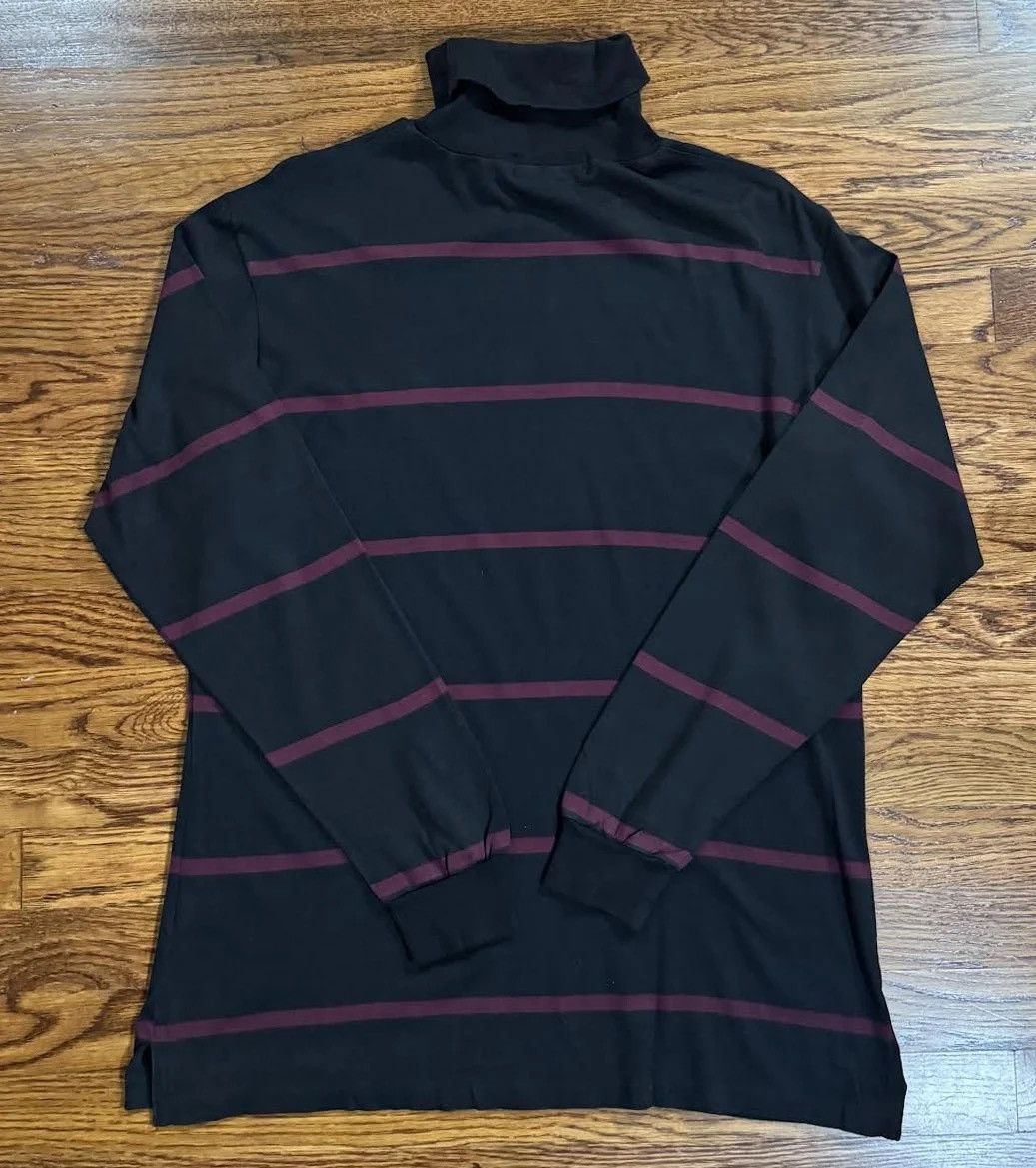 Polo Ralph Lauren Vintage Polo Ralph Lauren Scribble Striped Turtleneck Medium Size US M / EU 48-50 / 2 - 3 Thumbnail