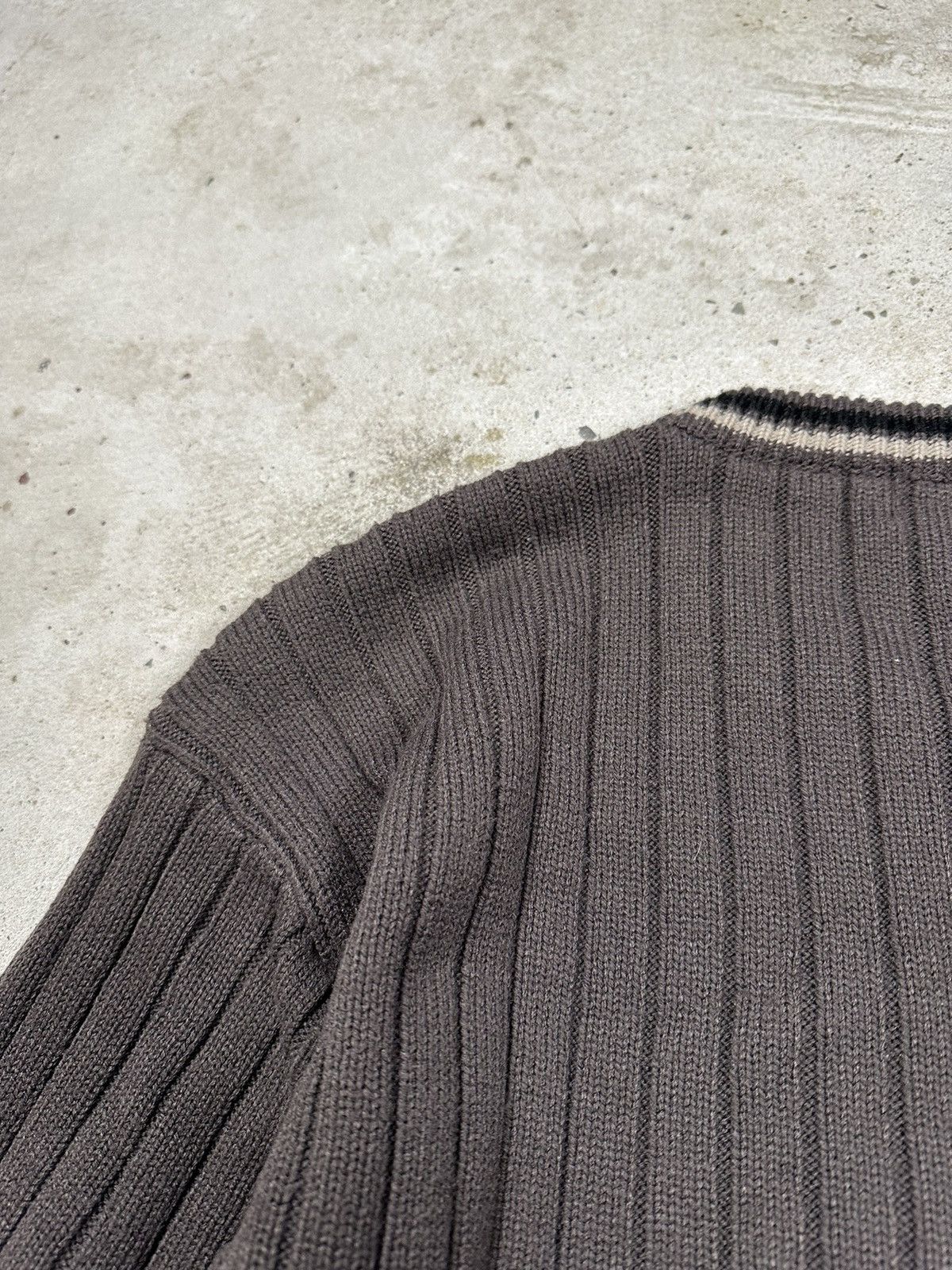 Diesel ‼️ Vintage 90s Diesel Brown V-neck Sweater Bootleg Size US L / EU 52-54 / 3 - 7 Thumbnail