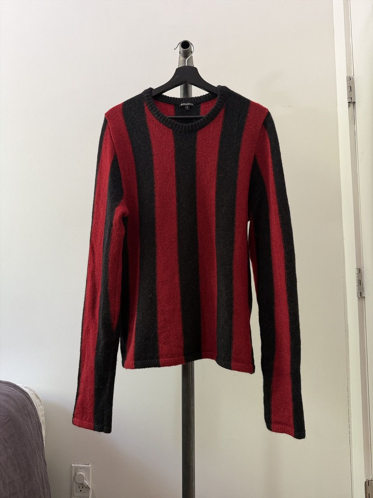 Ann Demeulemeester AW96 Striped Merino-Alpaca Sweater Size US S / EU 44-46 / 1 - 1 Thumbnail