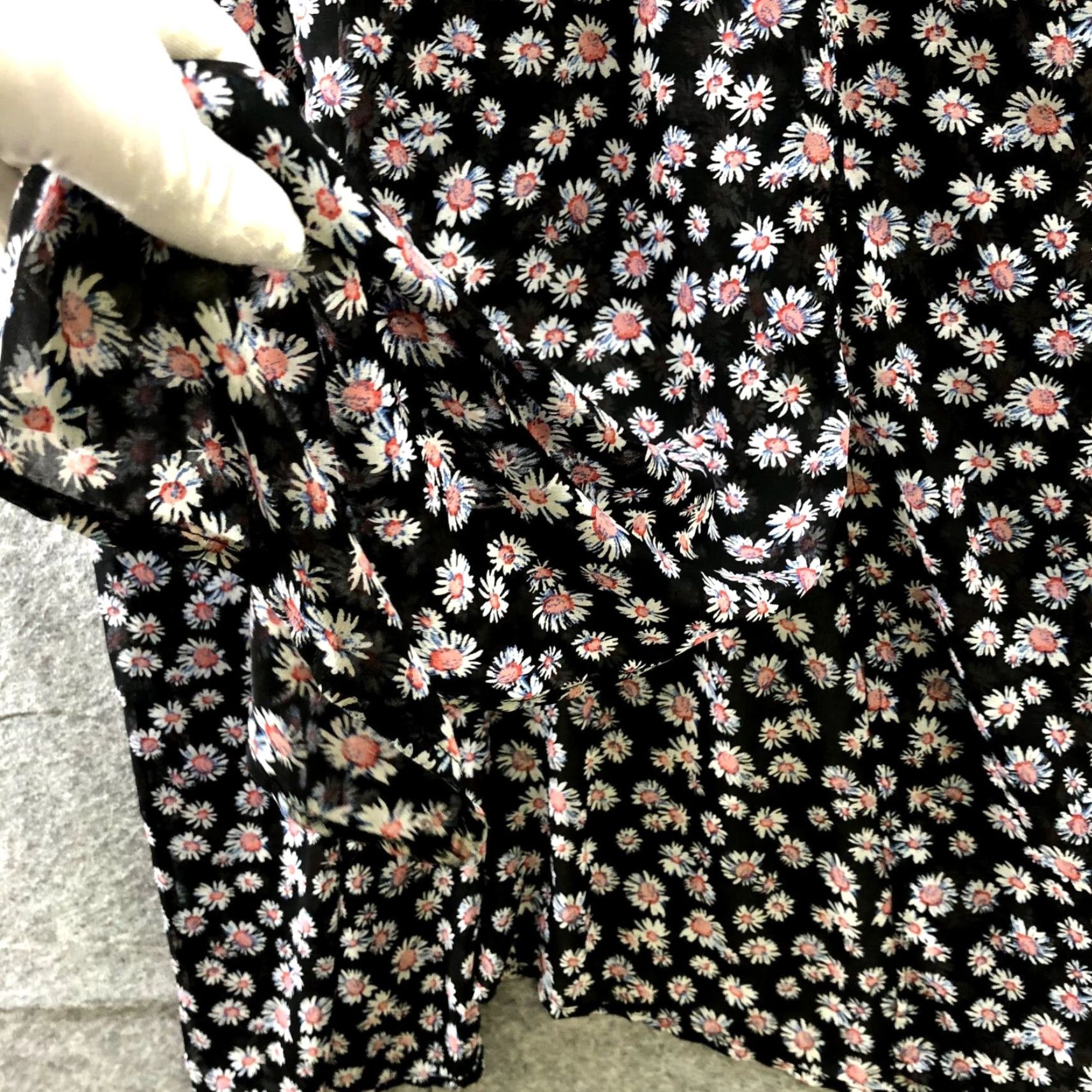Vintage Heart Soul Maxi Dress M Black Floral Halter Chiffon Sleeveless Front Slits Beach Bohemian Women Women’s M Size M / US 6-8 / IT 42-44 - 5 Thumbnail
