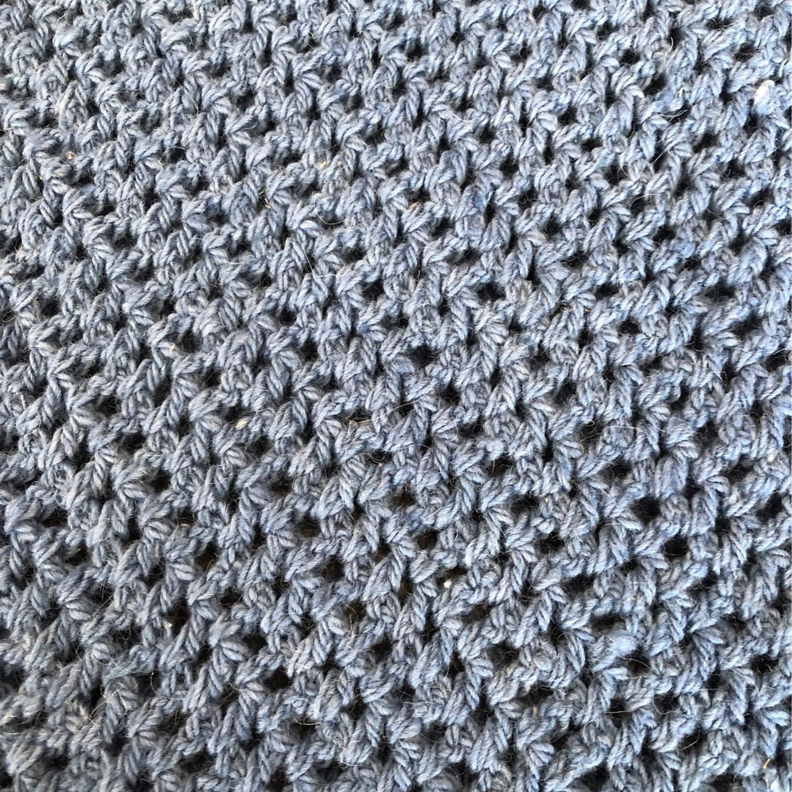 Handmade Carolina•Arce•Seifert knit shawl blue vintage looking Size S / US 4 / IT 40 - 12 Thumbnail
