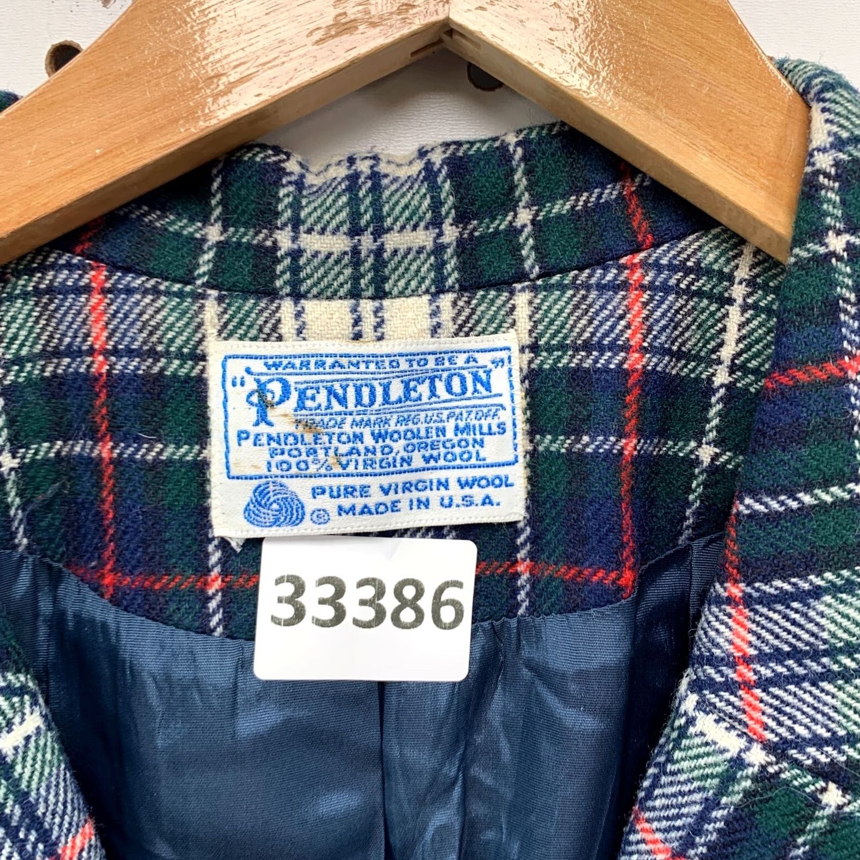 Pendleton VINTAGE Pendleton Blazer Shirt Wool Green USA 21x28 Sports Plaid Womens M Medium Size M / US 6-8 / IT 42-44 - 7 Thumbnail