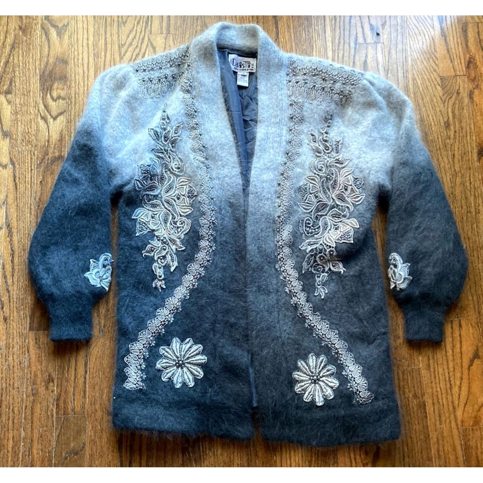 Vintage VINTAGE Christie’s Of California Angora Jacket Coat Womens XL Lined Gray 80s 90s Men? Womens Size XL / US 12-14 / IT 48-50 - 2 Thumbnail