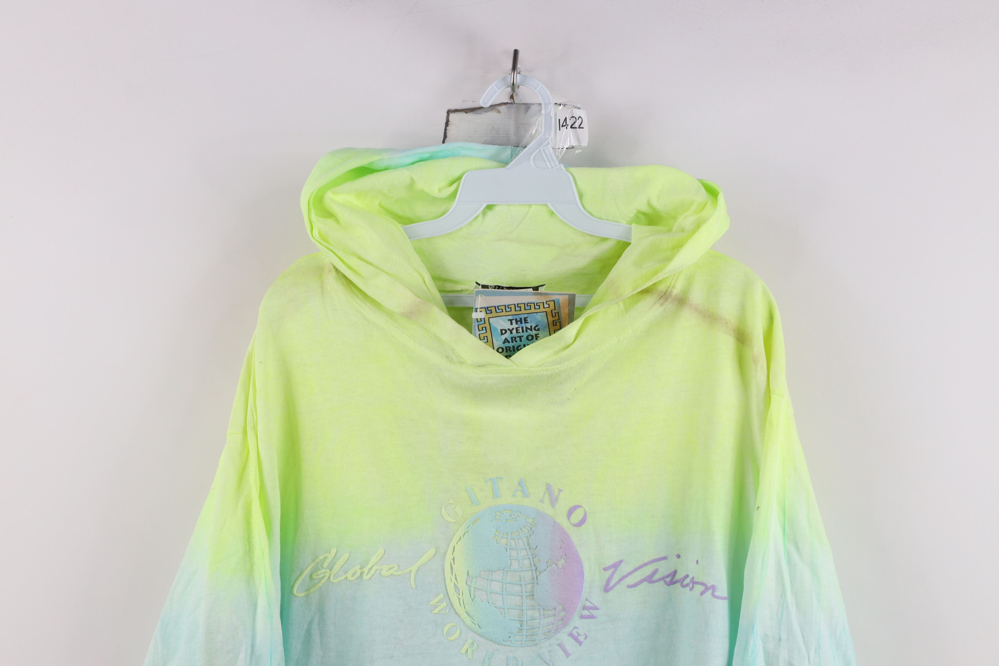 Vintage Deadstock Vintage 90s Gitano Surfing Tie Dye Hoodie T-Shirt Size US L / EU 52-54 / 3 - 2 Thumbnail