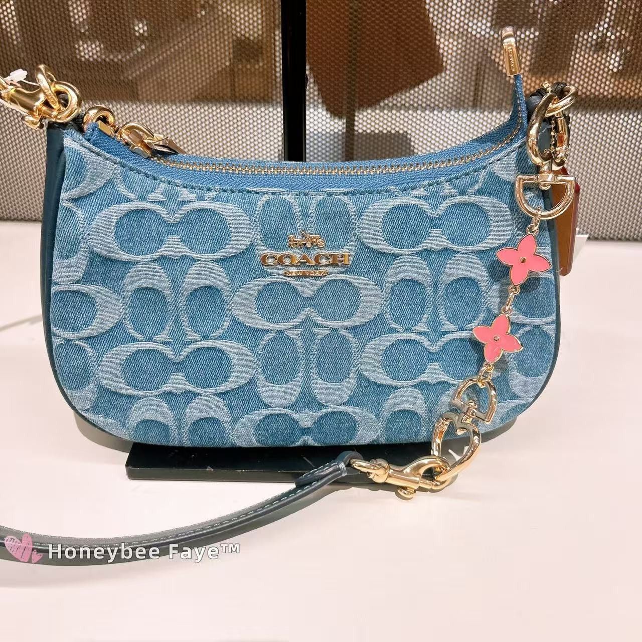 Coach Teri Mini Crossbody Bag In Signature Denim CDQ25 Size ONE SIZE - 3 Thumbnail