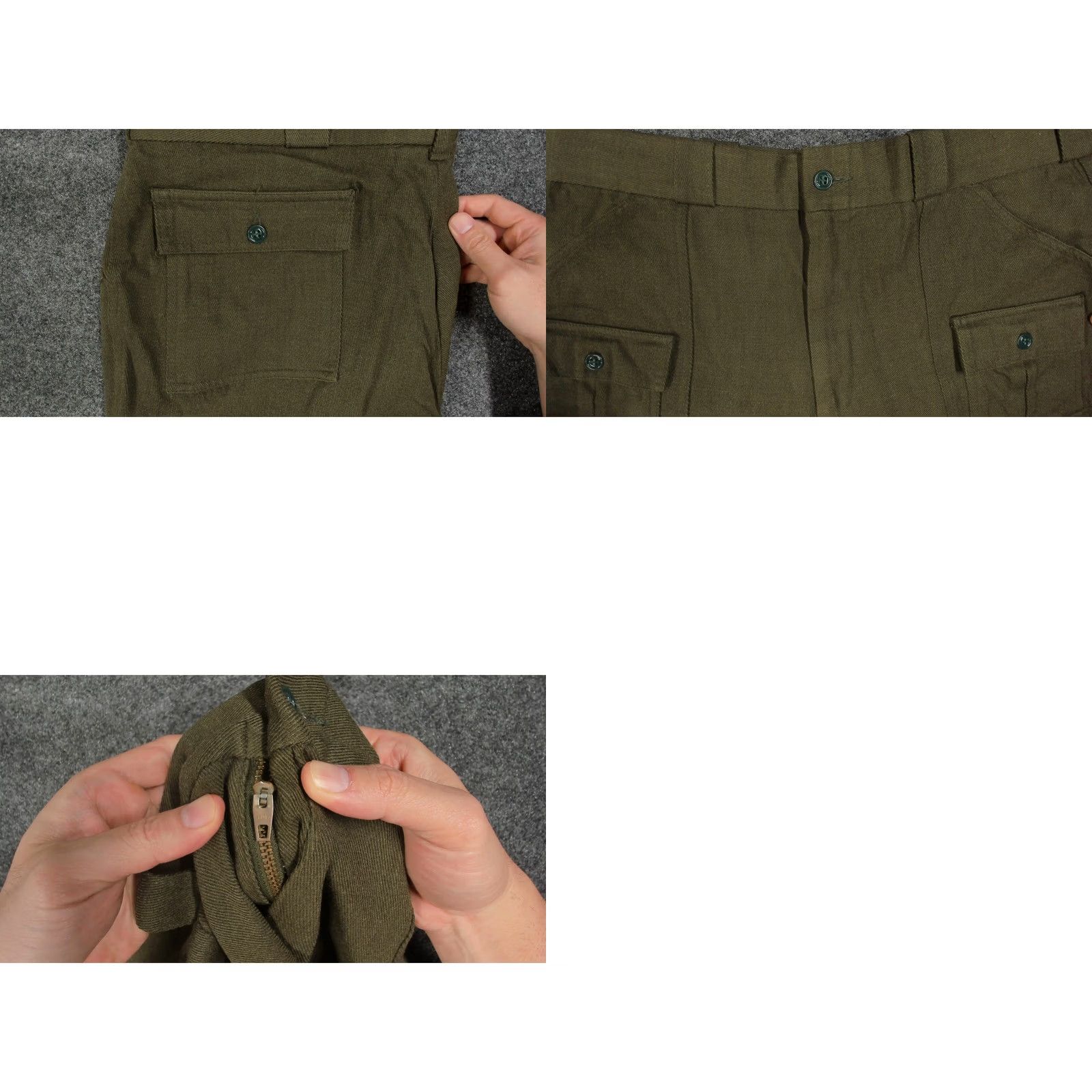 Vintage VINTAGE Cabela's Hunter Green Heavy Twill Hunting Work Pants Men 38x30 Green 8 Pockets 80s Rugged Heritage Workwear USA Pants Mens Adjustable Hem Size US 38 / EU 54 - 8 Thumbnail
