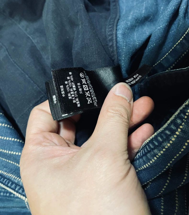 RRL Ralph Lauren RRL Ralph Lauren Vertical striped blue dyed indigo retro A Size US L / EU 52-54 / 3 - 5 Thumbnail