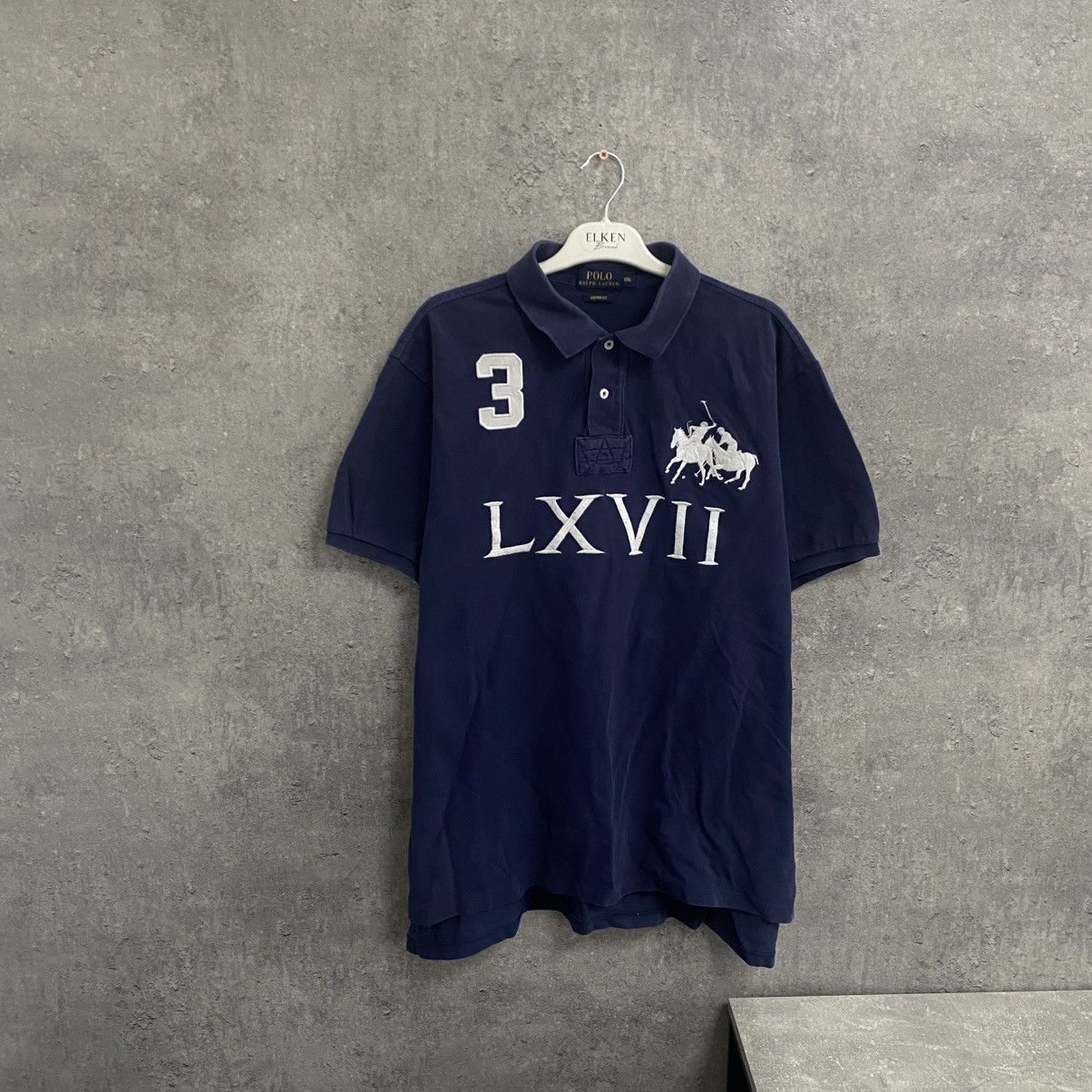 Polo Ralph Lauren Polo Ralph Lauren LXVII #3 Vintage Big Pony Polo T-Shirt 90s Size US XXL / EU 58 / 5 - 1 Thumbnail
