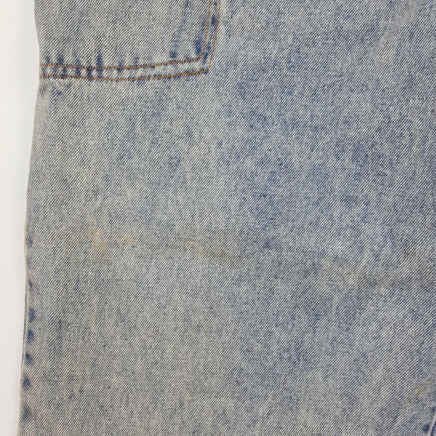 Vintage VINTAGE Indigo Jeans Acid Wash High Rise 34x31 Tapered Relaxed Denim Blue 80s 90s Women’s Pockets Rise: High Inseam: 31” Size 24" / US 00 / IT 34 - 3 Thumbnail