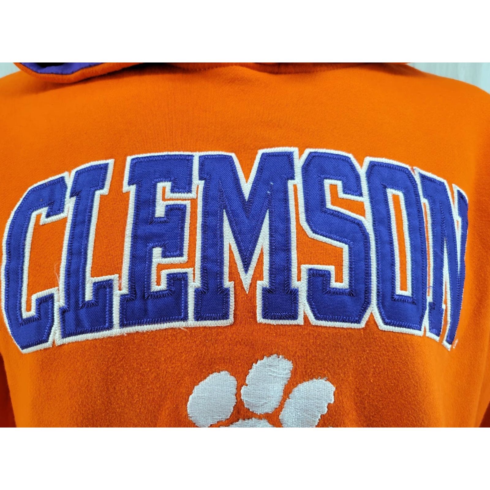 Vintage VINTAGE Campus Heritage Men’s Medium Orange Clemson Tigers Long Sleeve Hoodie Size US M / EU 48-50 / 2 - 2 Thumbnail