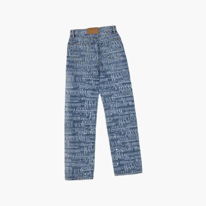 Alexander Wang Alexander Wang SS24 Logo Print Straight Denim Pants - Size 25" / US 0 / IT 36 - 3 Thumbnail
