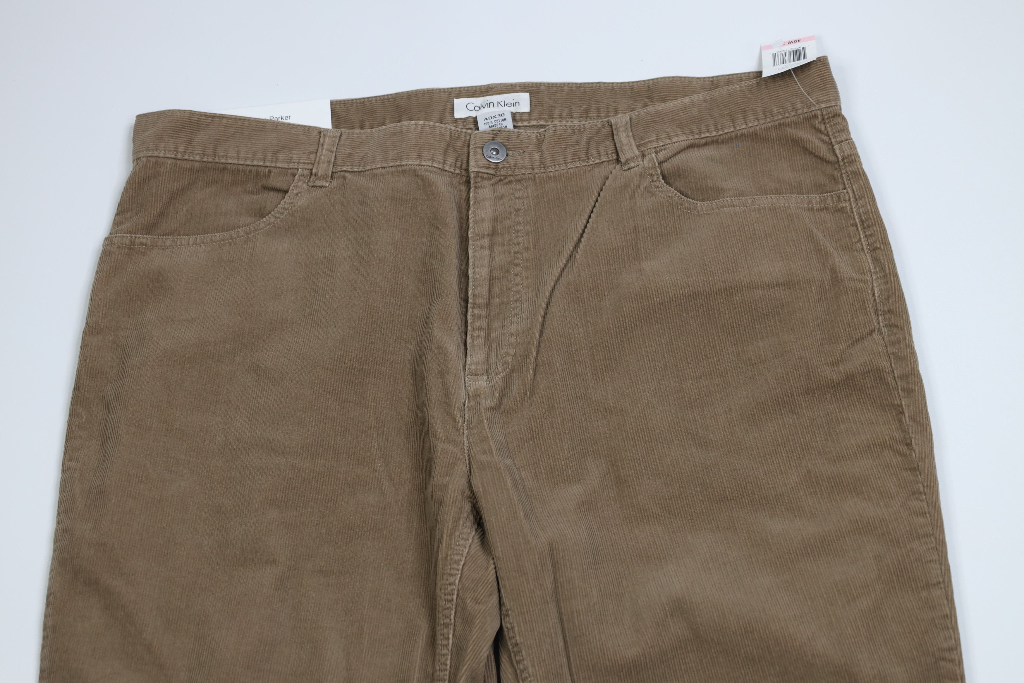 Calvin Klein Deadstock Vintage Y2K Calvin Klein Wide Leg Corduroy Pants Size US 40 / EU 56 - 2 Thumbnail