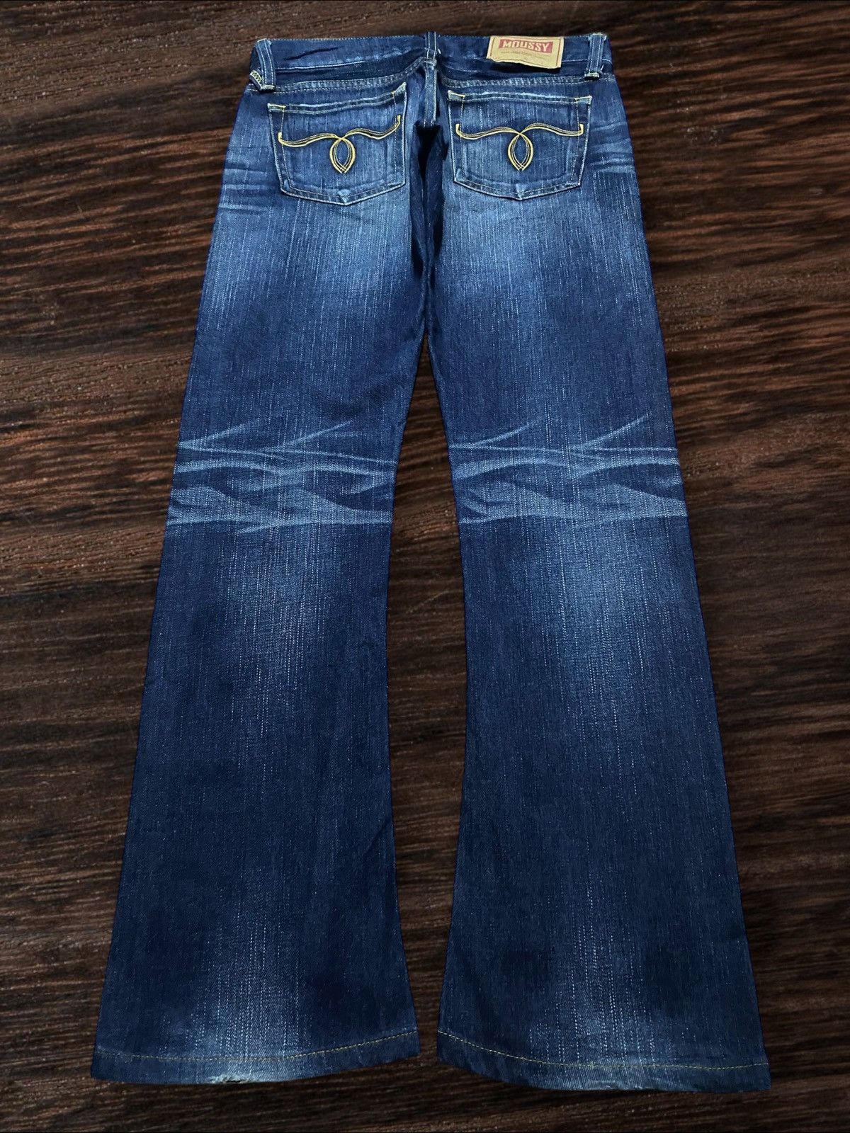 MOUSSY Moussy Vintage Distressed Faded Wash Flare Woman Jeans Size US 30 / EU 46 - 2 Thumbnail