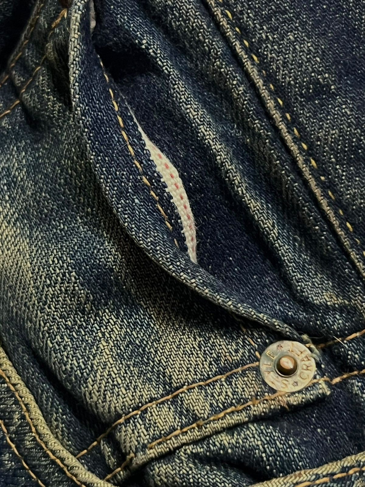 Evisu Vintage Archive EVIS Japanese Selvedge Denim | Early EVISU Size US 29 - 9 Thumbnail