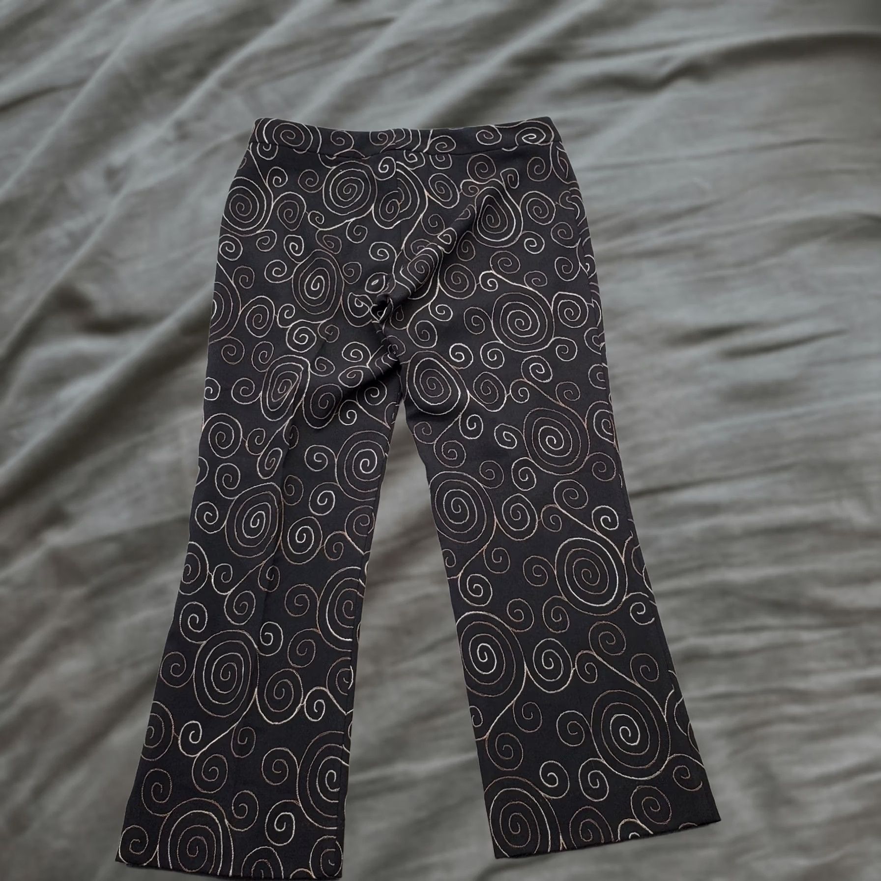 Nicole Miller Nicole Miller Pants Womens 8 Multi Patterned Flat Front Straight Leg Geometric Multicolor 8 Womens Size 8 Pants Mens? Size 30" / US 8 / IT 44 - 1 Thumbnail