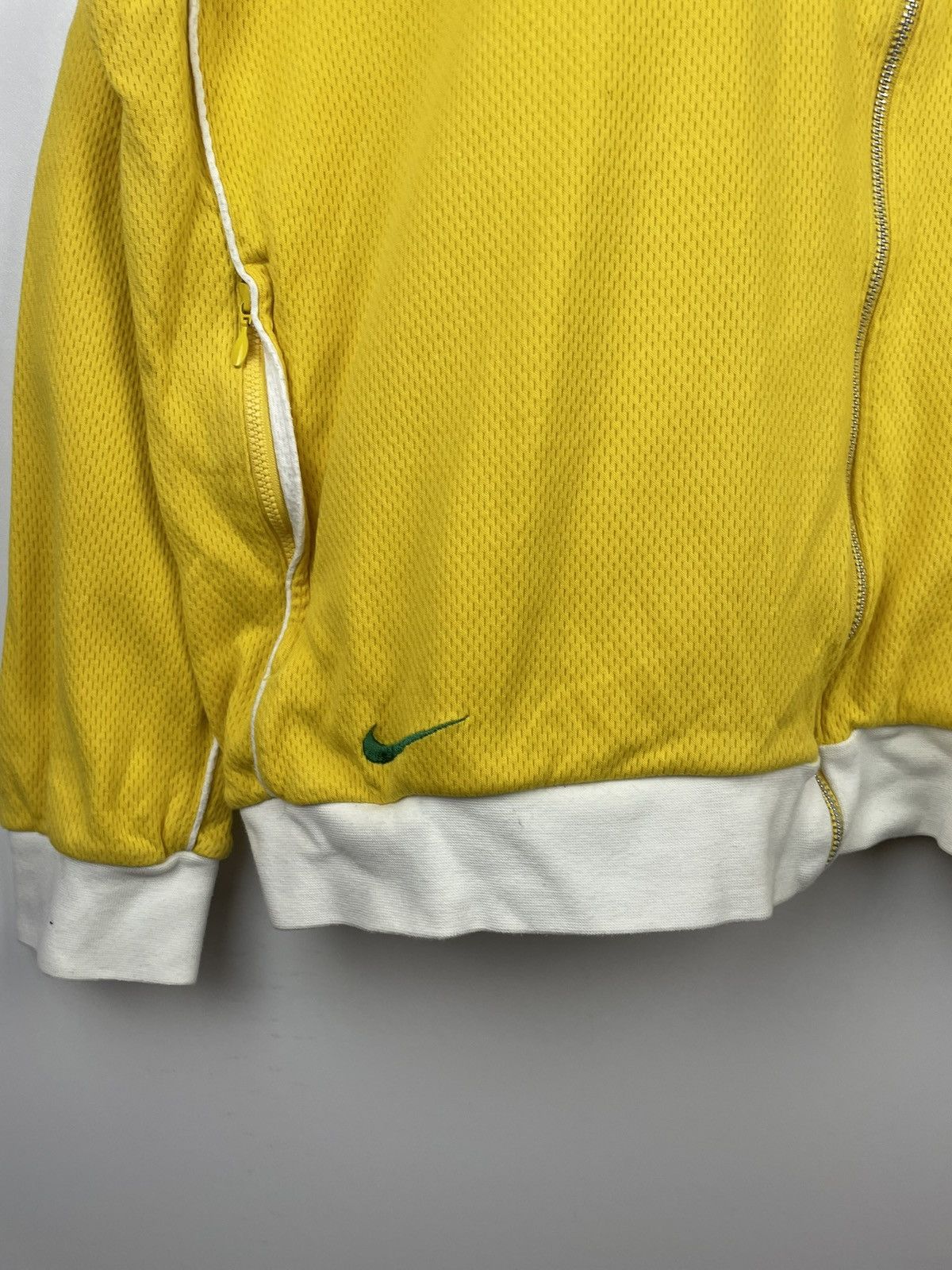 Nike × Vintage Nike Brazil Vintage Zip Sweatshirt Hoodie Yellow Size XXL Size US XXL / EU 58 / 5 - 2 Thumbnail
