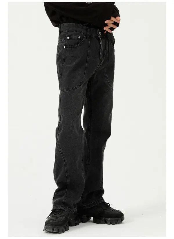 VIBE Japanese retro straight-leg trendy flared jeans Size US 32 / EU 48 - 3 Thumbnail