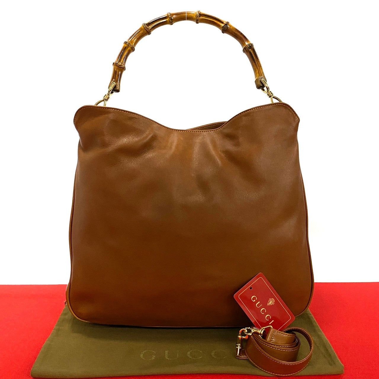 Gucci Gucci Shoulder Bag Brown Leather Size ONE SIZE - 1 Thumbnail