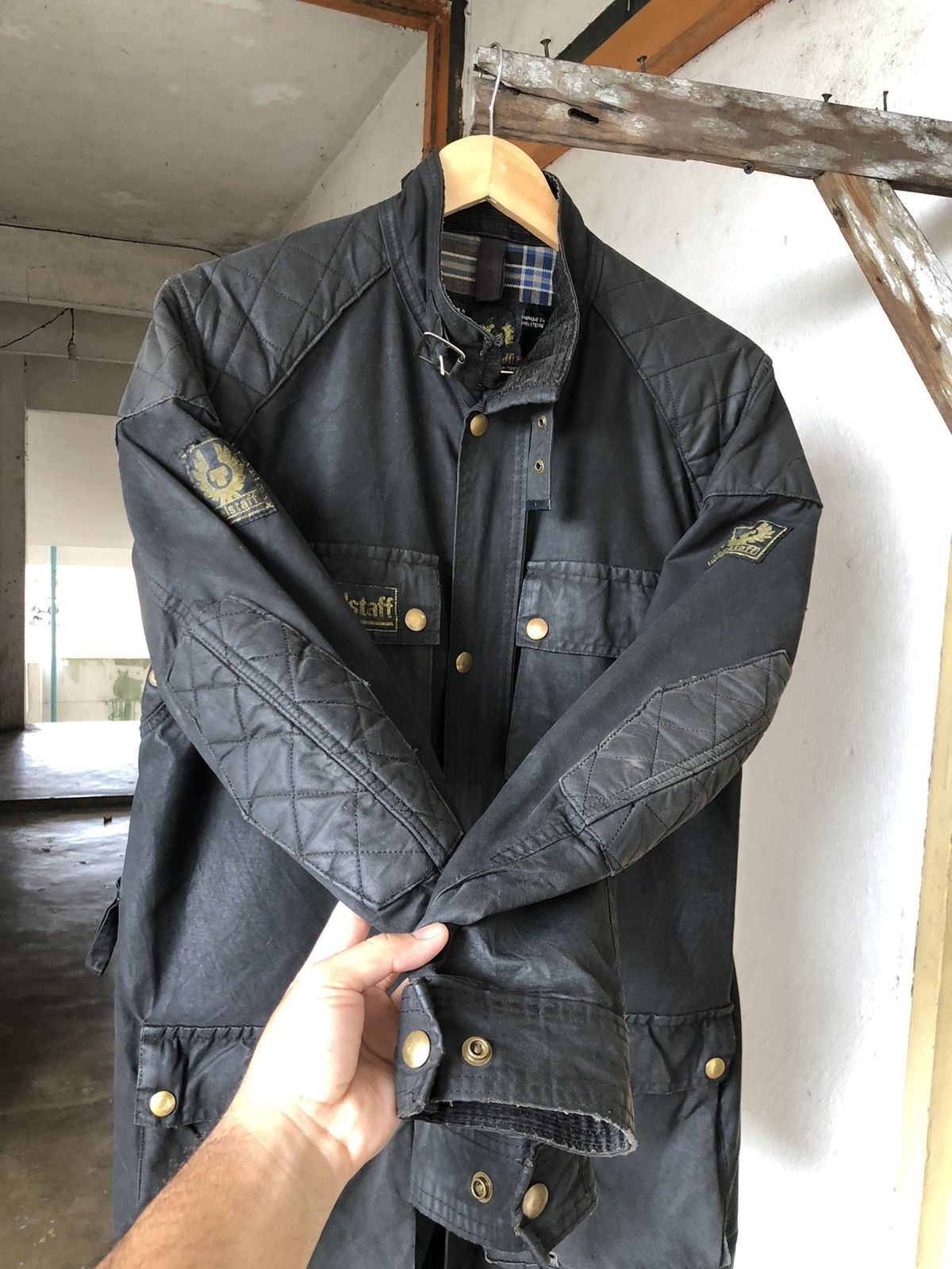 Vintage Belstaff Distressed Trialmaster Waxed Jacket