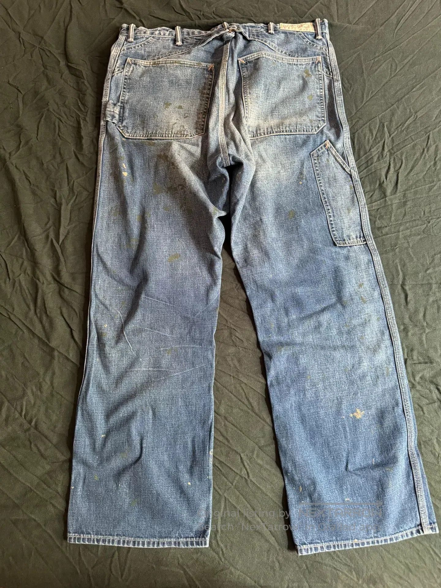 RRL Ralph Lauren RRL Distressed Denim Jeans with Paint Splatter. Size US 30 / EU 46 - 3 Thumbnail