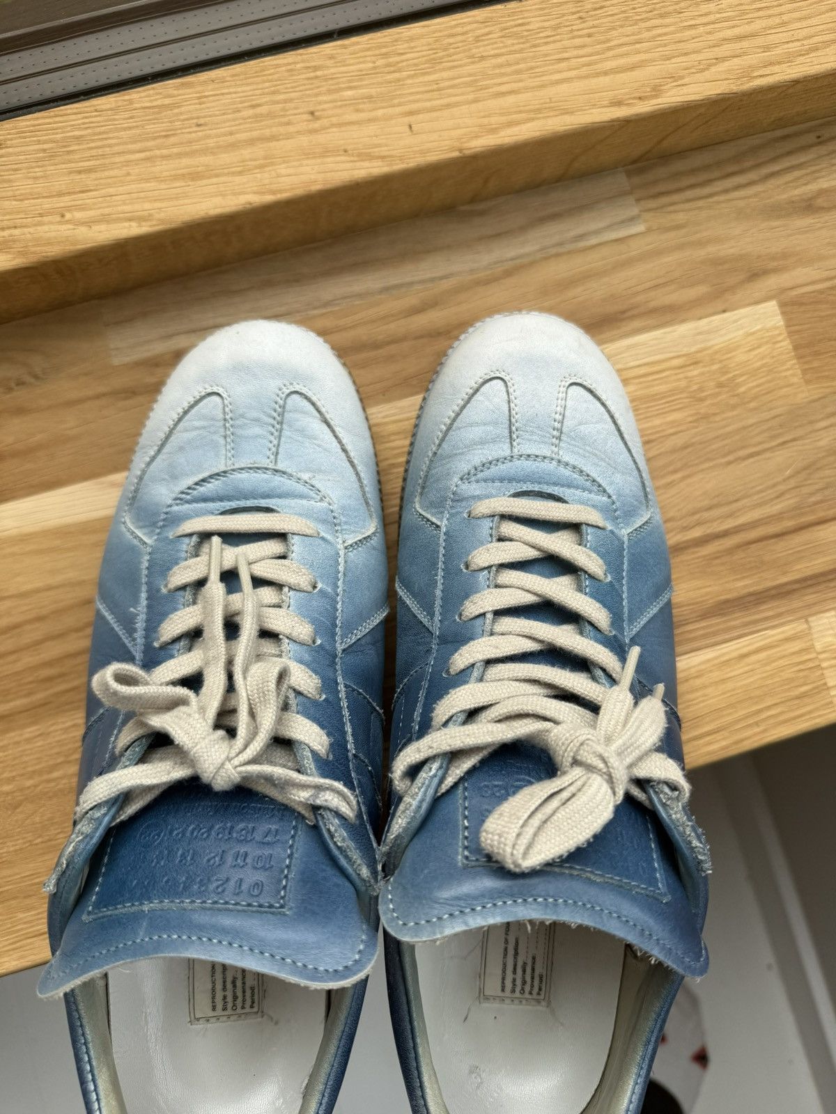 Maison Margiela MAISON MARTIN MARGIELA Replica Sneaker Airbrush Blue 43 Size US 10 / EU 43 - 8 Thumbnail
