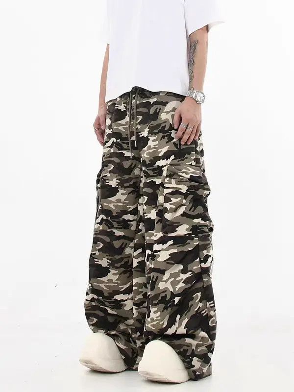 VIBE Retro High Street Hip Hop Leopard Print Loose Casual Pants Size US 32 / EU 48 - 6 Thumbnail