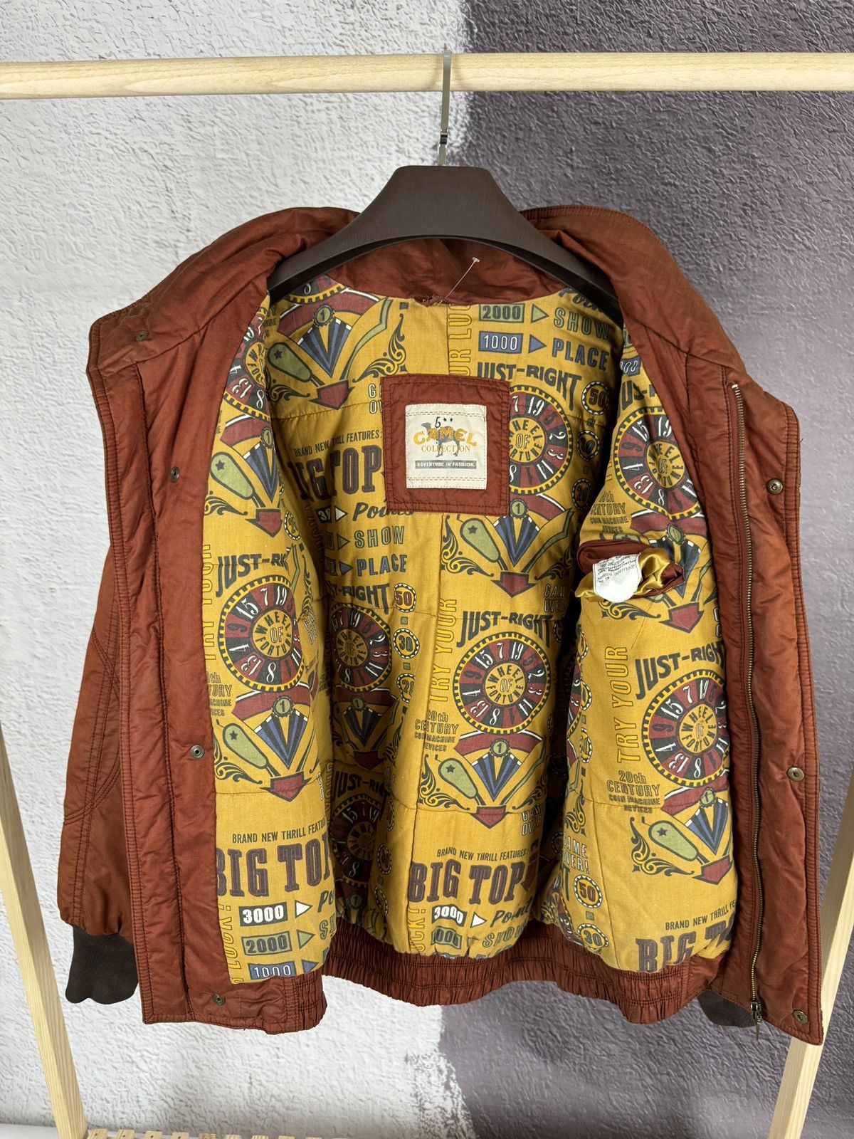 Camel Camel Collection vintage brick cotton leather winter jacket Size US L / EU 52-54 / 3 - 19 Thumbnail