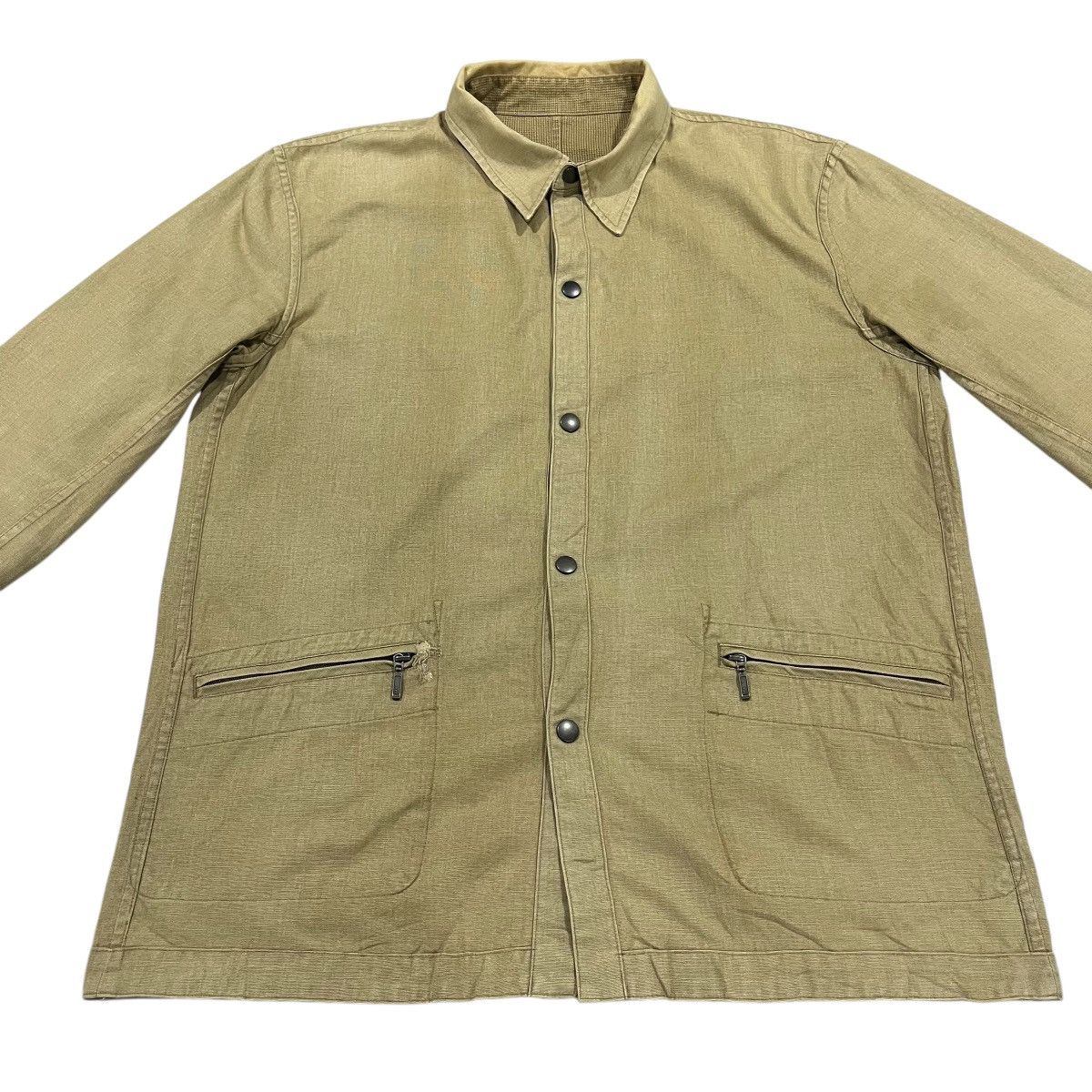 Ralph Lauren VINTAGE CHAPS STRIPE REVERSIBLE WORKERS JACKET Size US L / EU 52-54 / 3 - 3 Thumbnail