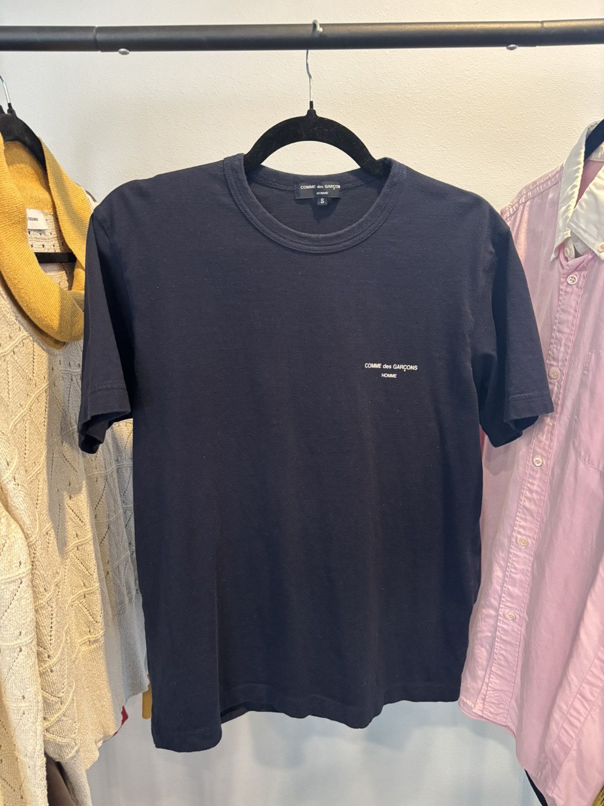 Comme des Garcons Homme Comme Des Garçon Homme Navy Blue T-Shirt 👕 Size US S / EU 44-46 / 1 - 3 Thumbnail