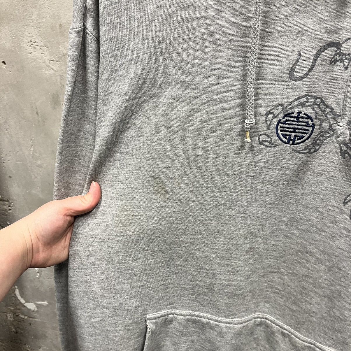 Vintage Vintage Y2K Chinese Dragon Grunge Oversized Hoodie XXL 2XL Size US XXL / EU 58 / 5 - 4 Thumbnail