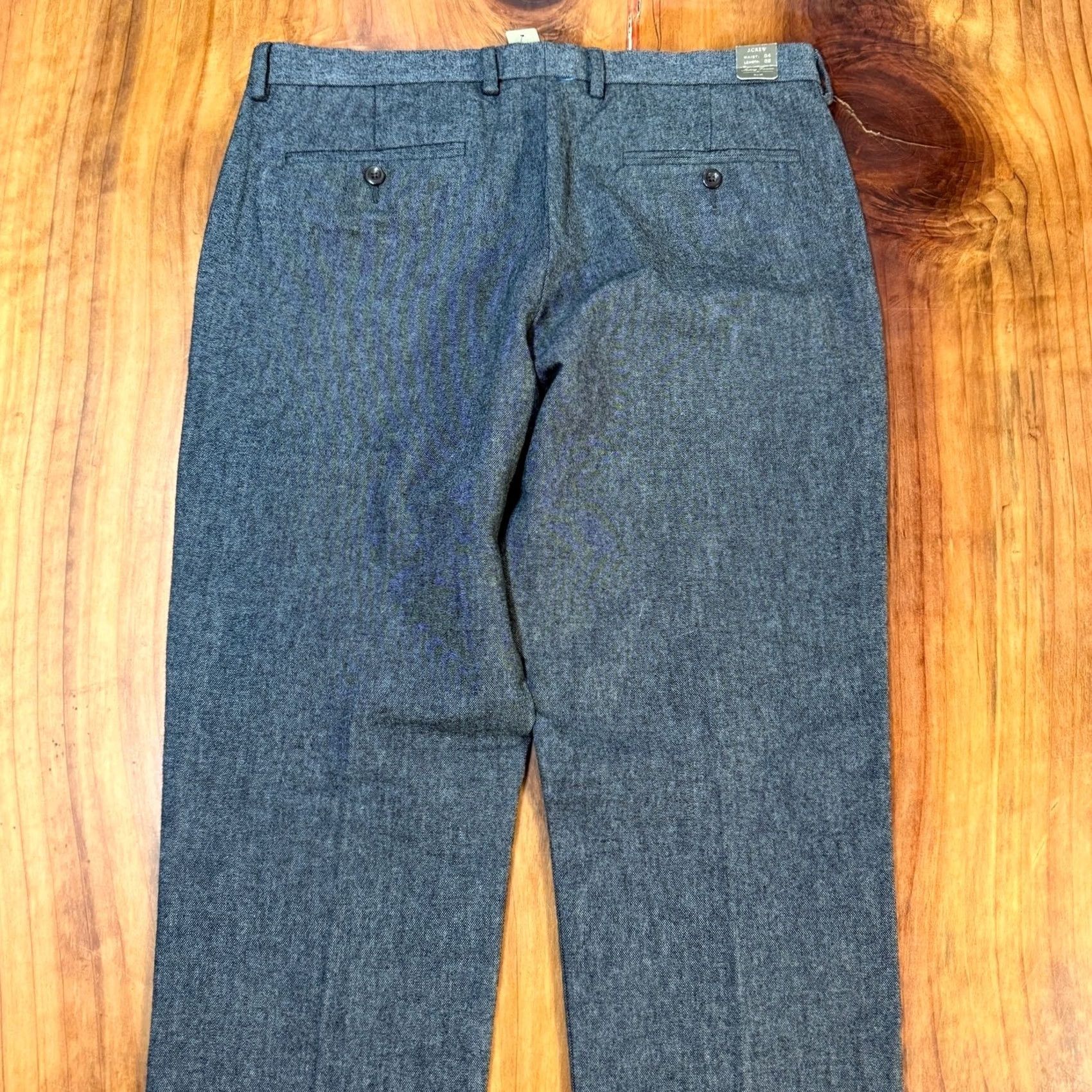 J.Crew J. Crew Pants 34 x 32 Cotton Bowery Slim Straight Flat Front Casual Dress Mens Gray Size US 32 / EU 48 - 8 Thumbnail