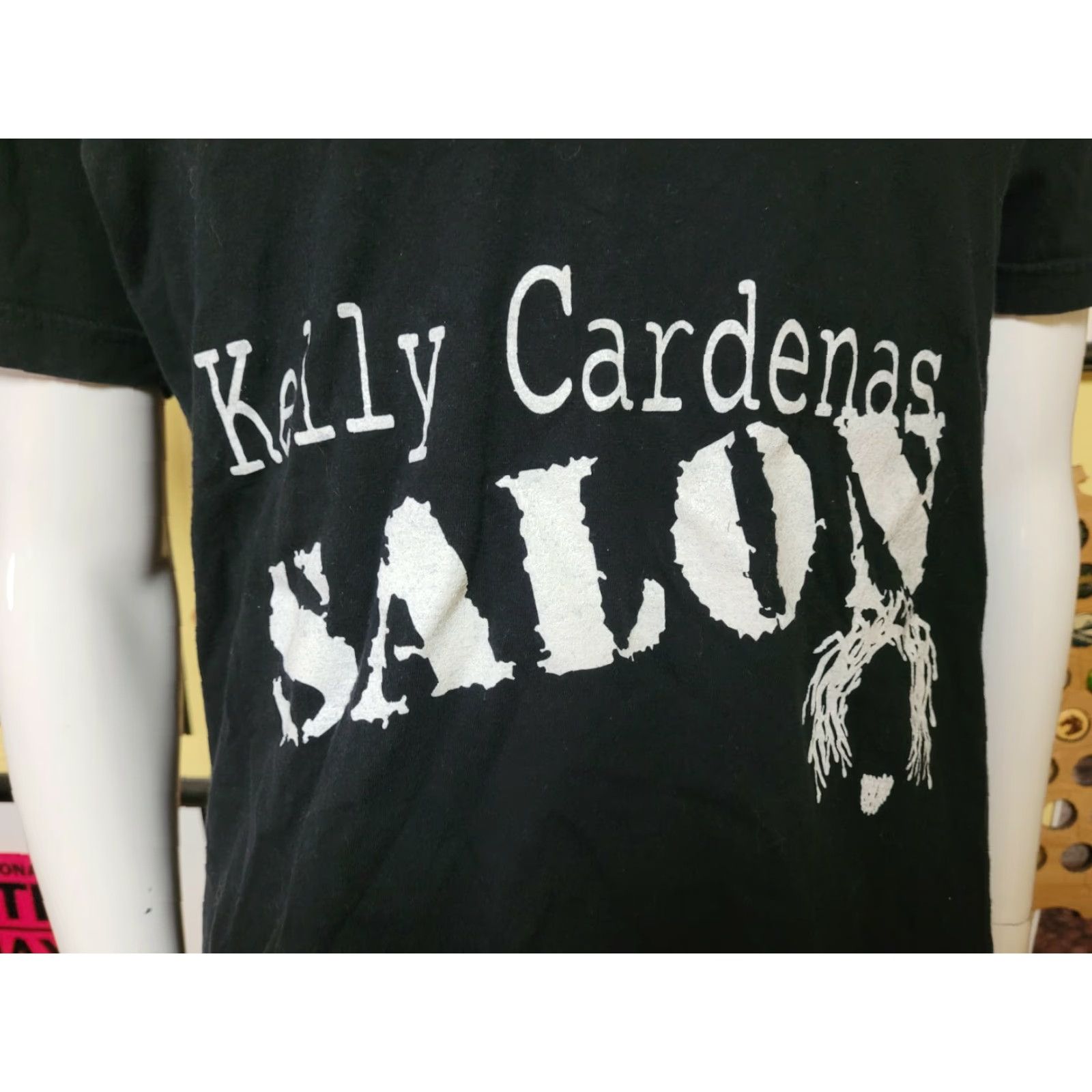 American Apparel VINTAGE Kelly Cardenas Hair Salon Las Vegas NV Chicago IL VNeck T Shirt Medium Celebrity Size US M / EU 48-50 / 2 - 2 Thumbnail
