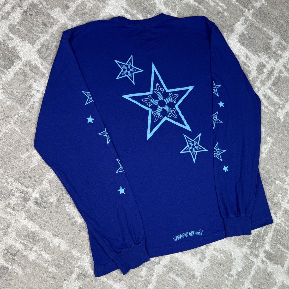 Chrome Hearts Stars logo long sleeve tee shirt Size US XL / EU 56 / 4 - 1 Thumbnail