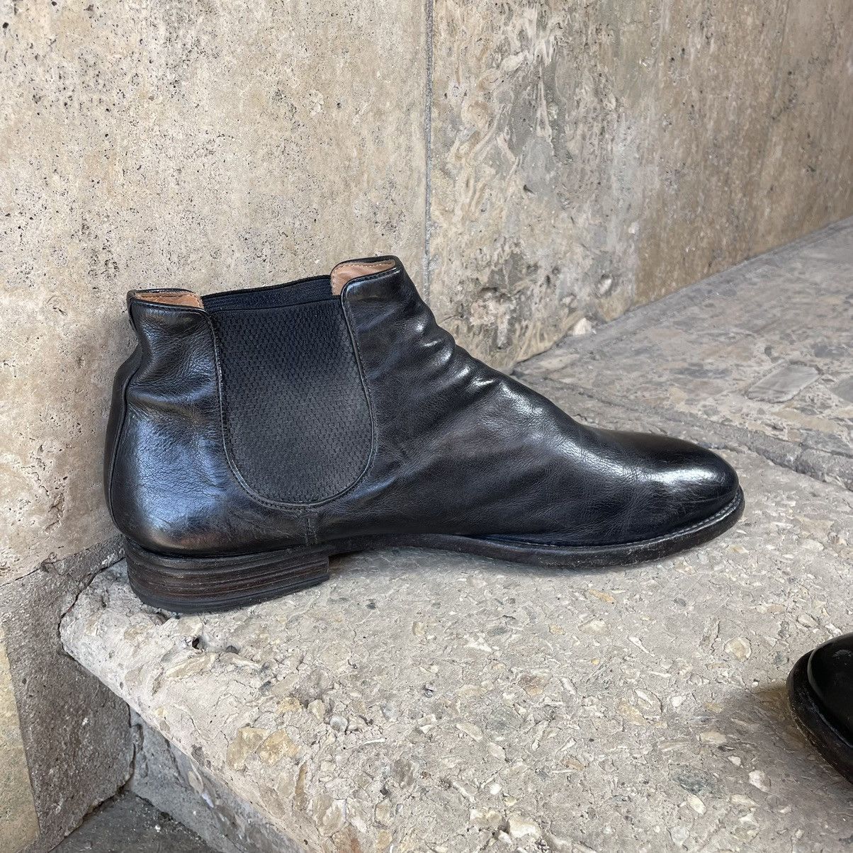 Officine Creative Officine Creative Anatomia 083 Black Leather Chelsea Boots Size US 11 / EU 44 - 12 Thumbnail