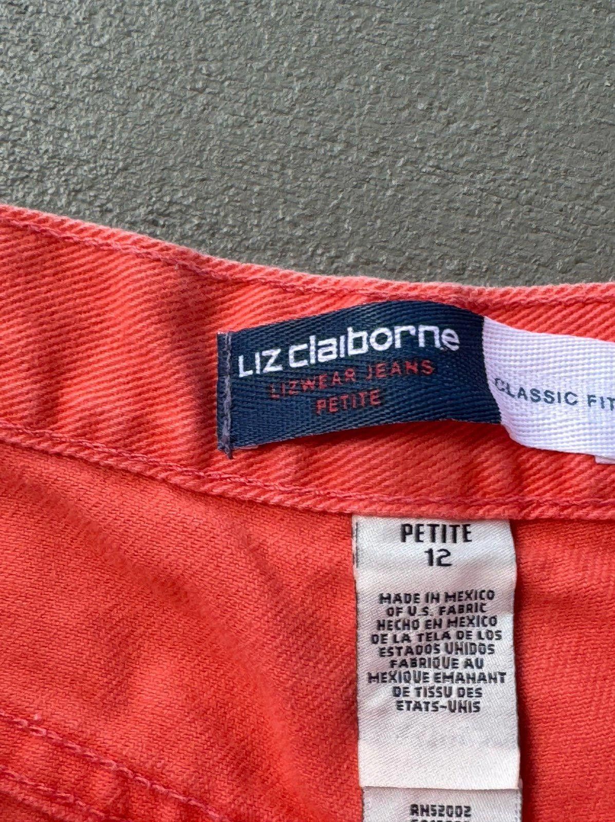 Designer Liz Claiborne Coral Jean Shorts Size 36" / US 14 / IT 50 - 3 Thumbnail