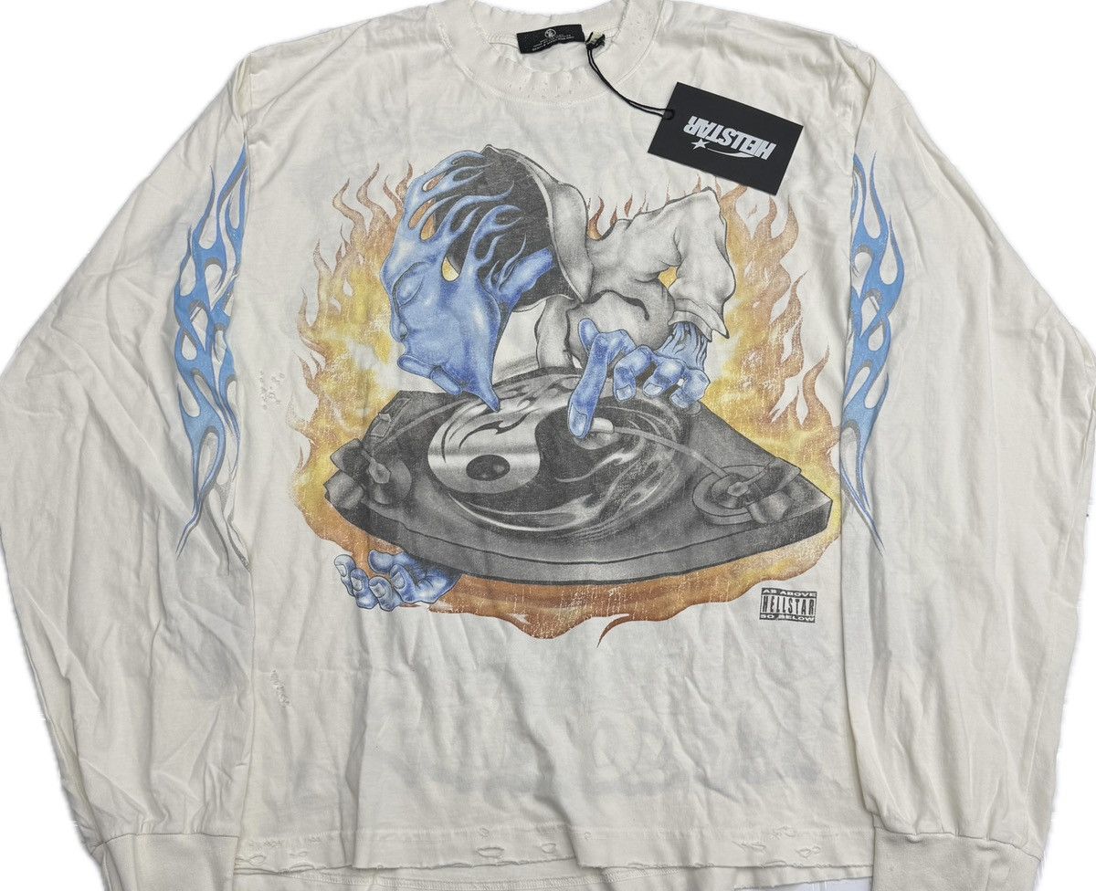 HELLSTAR Hellstar DJ Reverse Long Sleeve T-shirt Size US XL / EU 56 / 4 - 1 Thumbnail