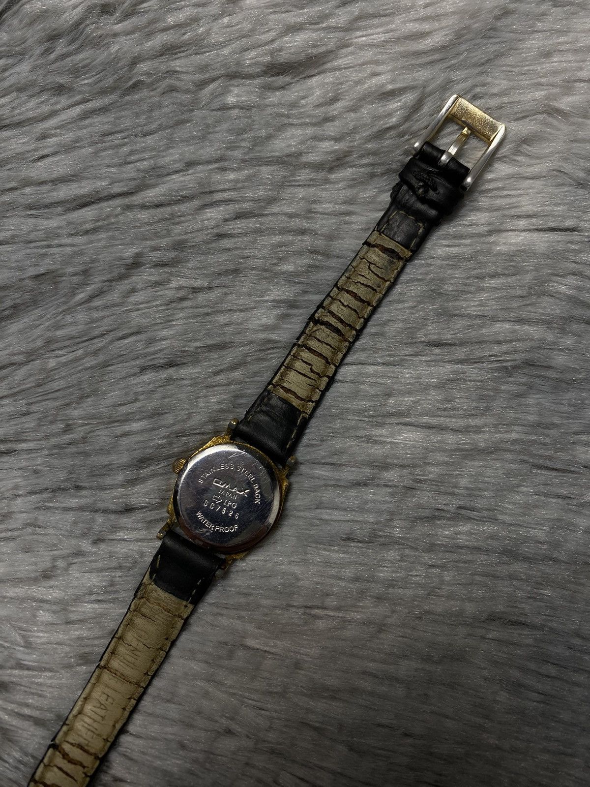Japanese Brand × Jewelry Vintage Omax Black Dial Gold Frame Watch, Japanese Brand Size ONE SIZE - 9 Thumbnail