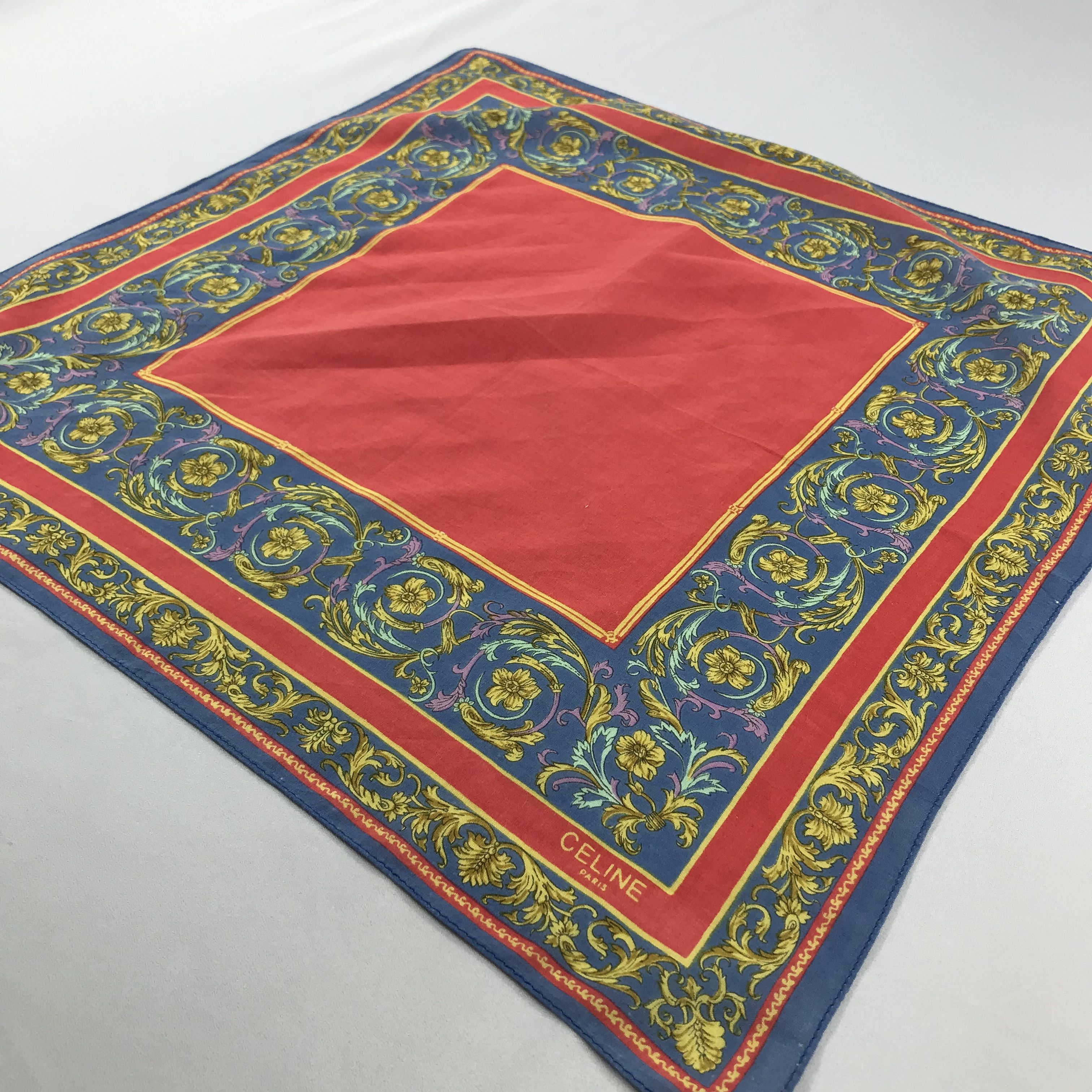 Celine × Vintage Celine Bandana / Handkerchief / Neckerchief - S2484 Size ONE SIZE - 3 Thumbnail