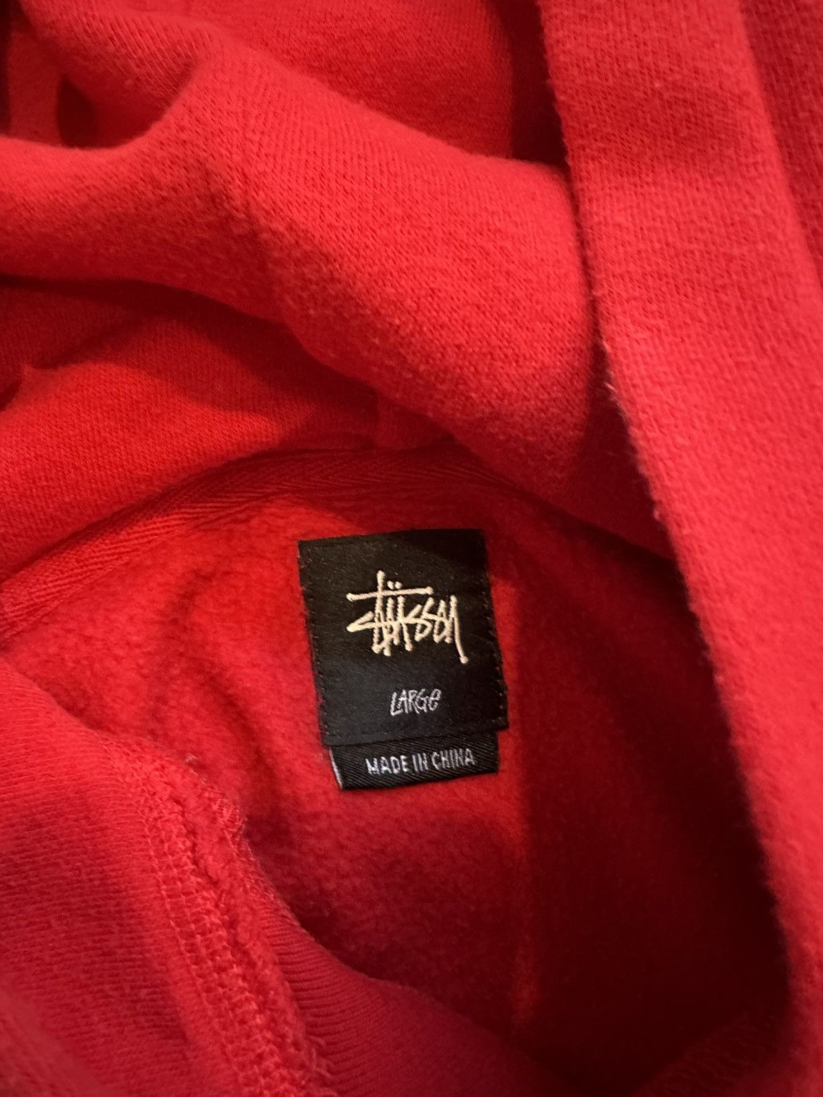 Stussy × Vintage Vintage Red Stussy Hoodie y2k Size US L / EU 52-54 / 3 - 3 Thumbnail