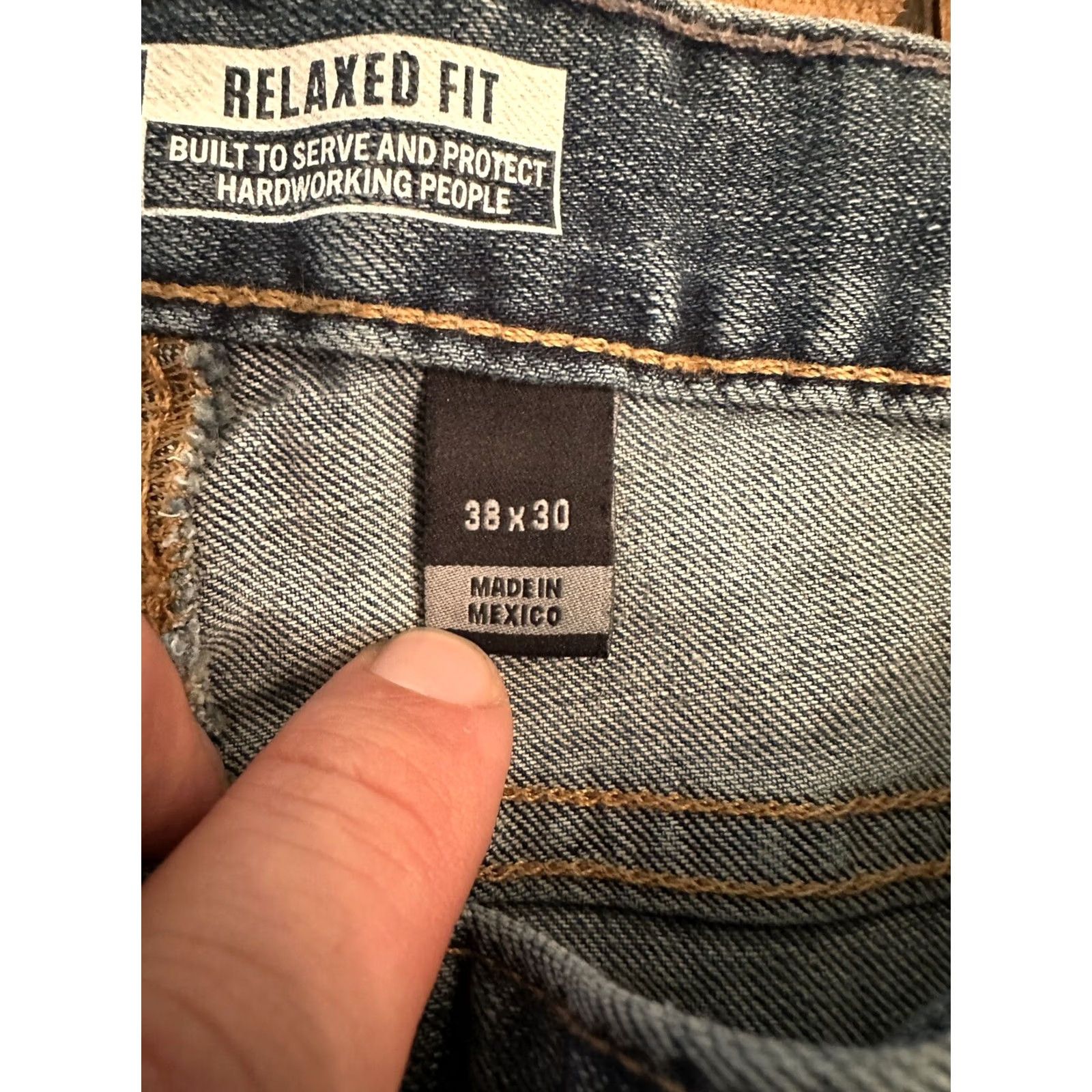 Carhartt Carhartt Jeans 38x30 Relaxed Fit Jeans Straight Leg Blue Denim Men Cotton Denim 5-Pocket American Classic Work Jeans Size US 38 / EU 54 - 4 Thumbnail