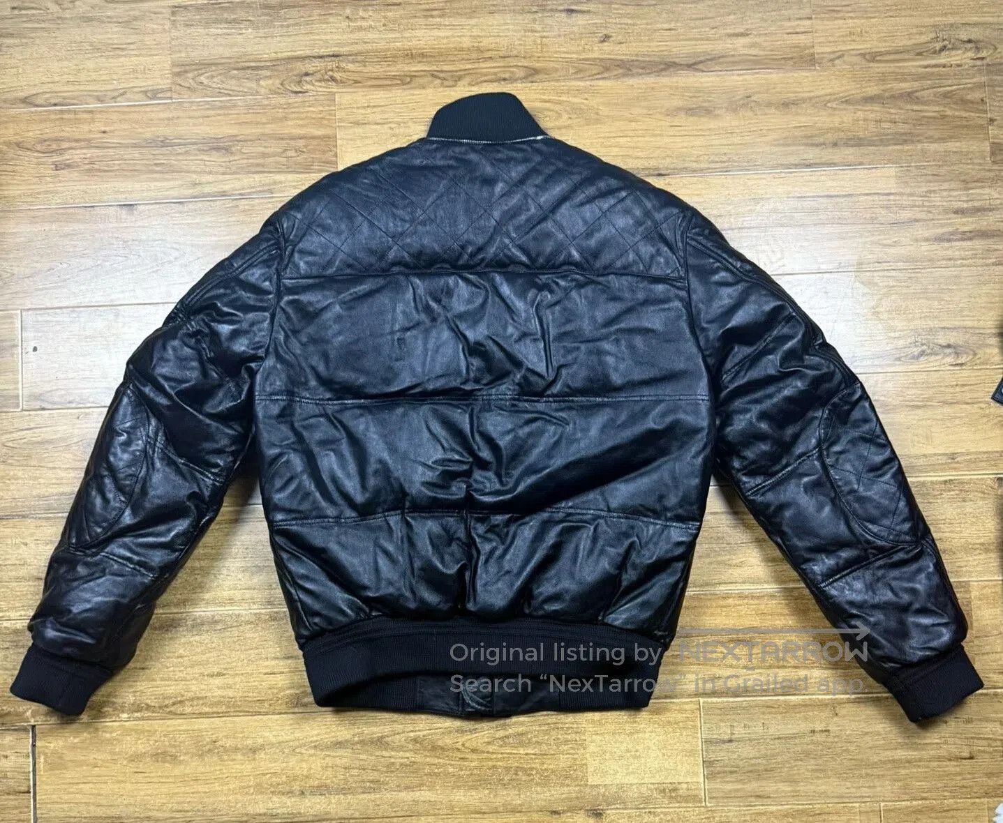 Bally Bally Men's Leather Down Jacket. Size US M / EU 48-50 / 2 - 2 Thumbnail