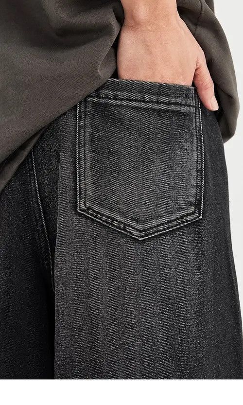 Jean Maruyama x Maki Trendy High Street Distressed Baggy Jeans Size US 31 - 5 Thumbnail